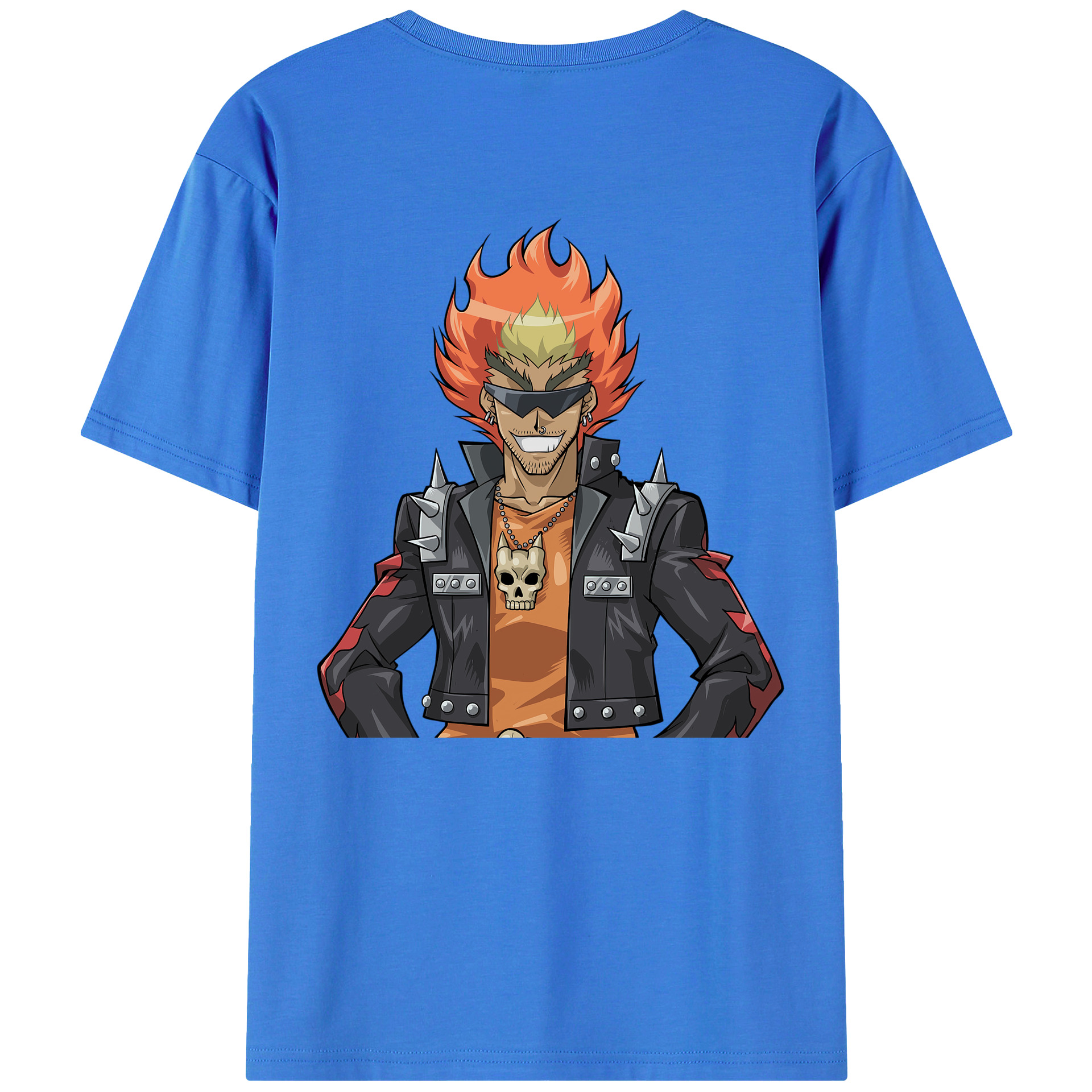 （画像用） 遊☆戯☆王 Yu-Gi-Oh! 綿100％ メンズ半袖Tシャツ（バックプリント） 通気性