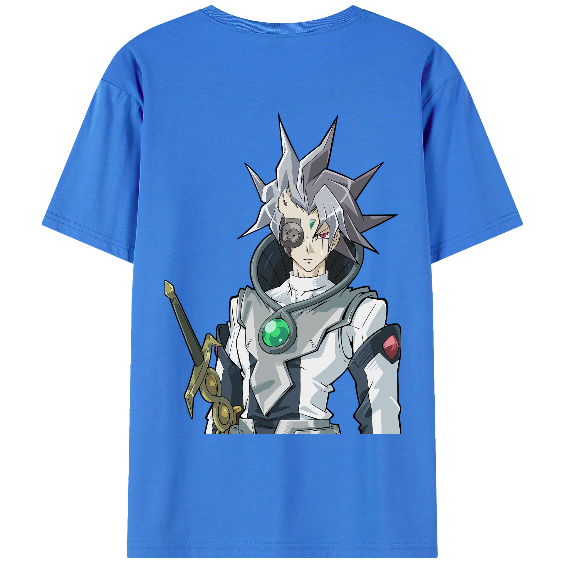（画像用） 遊☆戯☆王 Yu-Gi-Oh! 綿100％ メンズ半袖Tシャツ（バックプリント） 通気性