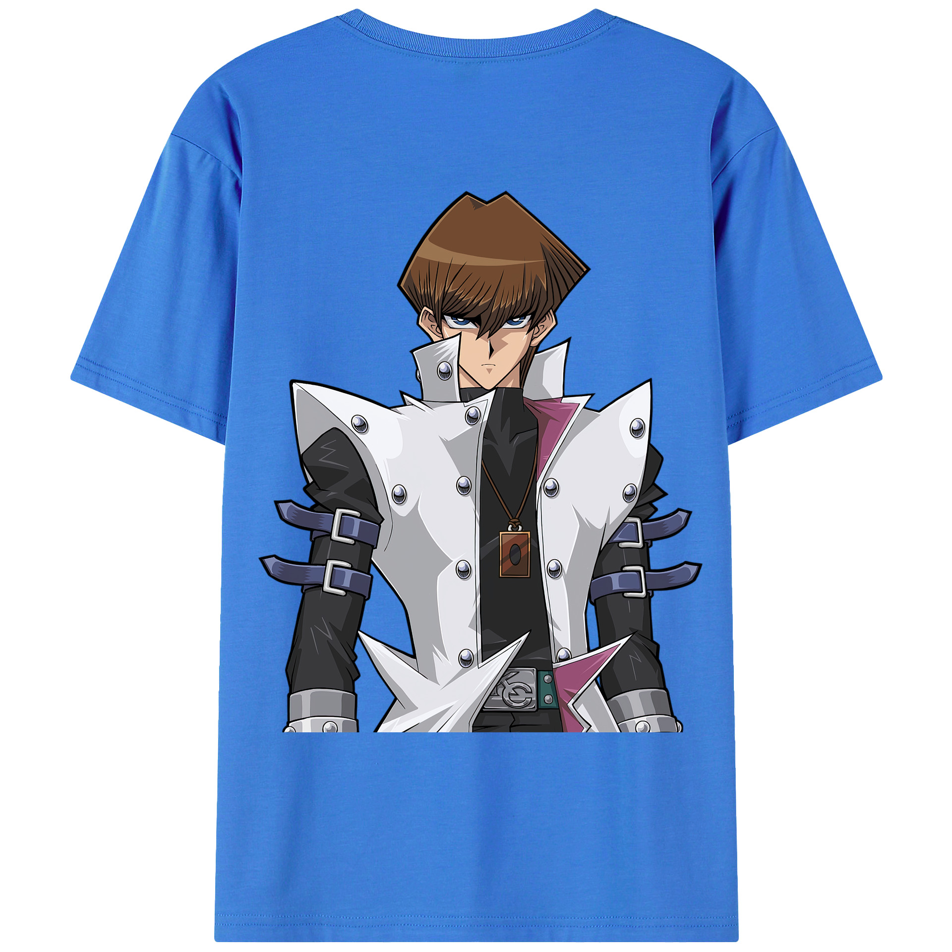 （画像用） 遊☆戯☆王 Yu-Gi-Oh! 綿100％ メンズ半袖Tシャツ（バックプリント） 通気性