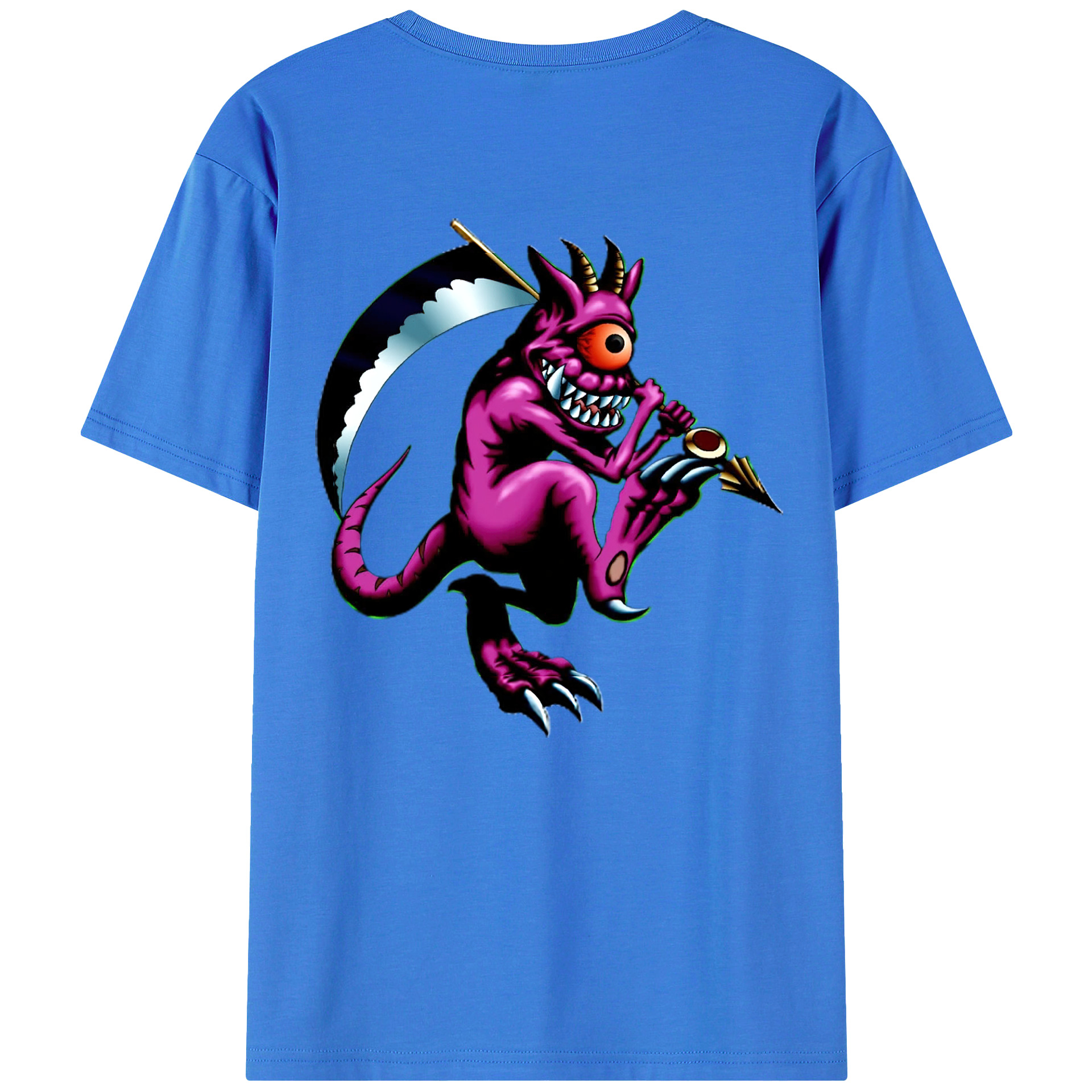 （画像用） 遊☆戯☆王 Yu-Gi-Oh! 綿100％ メンズ半袖Tシャツ（バックプリント） 通気性
