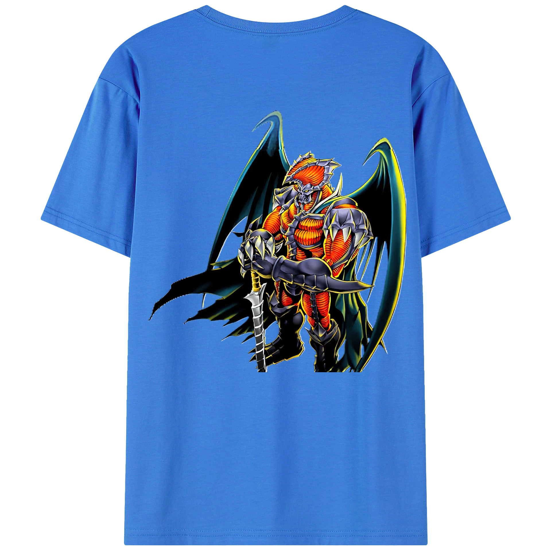 （画像用） 遊☆戯☆王 Yu-Gi-Oh! 綿100％ メンズ半袖Tシャツ（バックプリント） 通気性