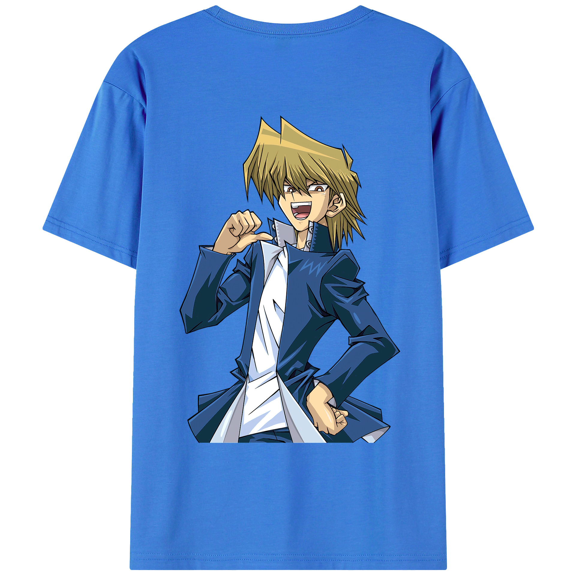 （画像用） 遊☆戯☆王 Yu-Gi-Oh! 綿100％ メンズ半袖Tシャツ（バックプリント） 通気性