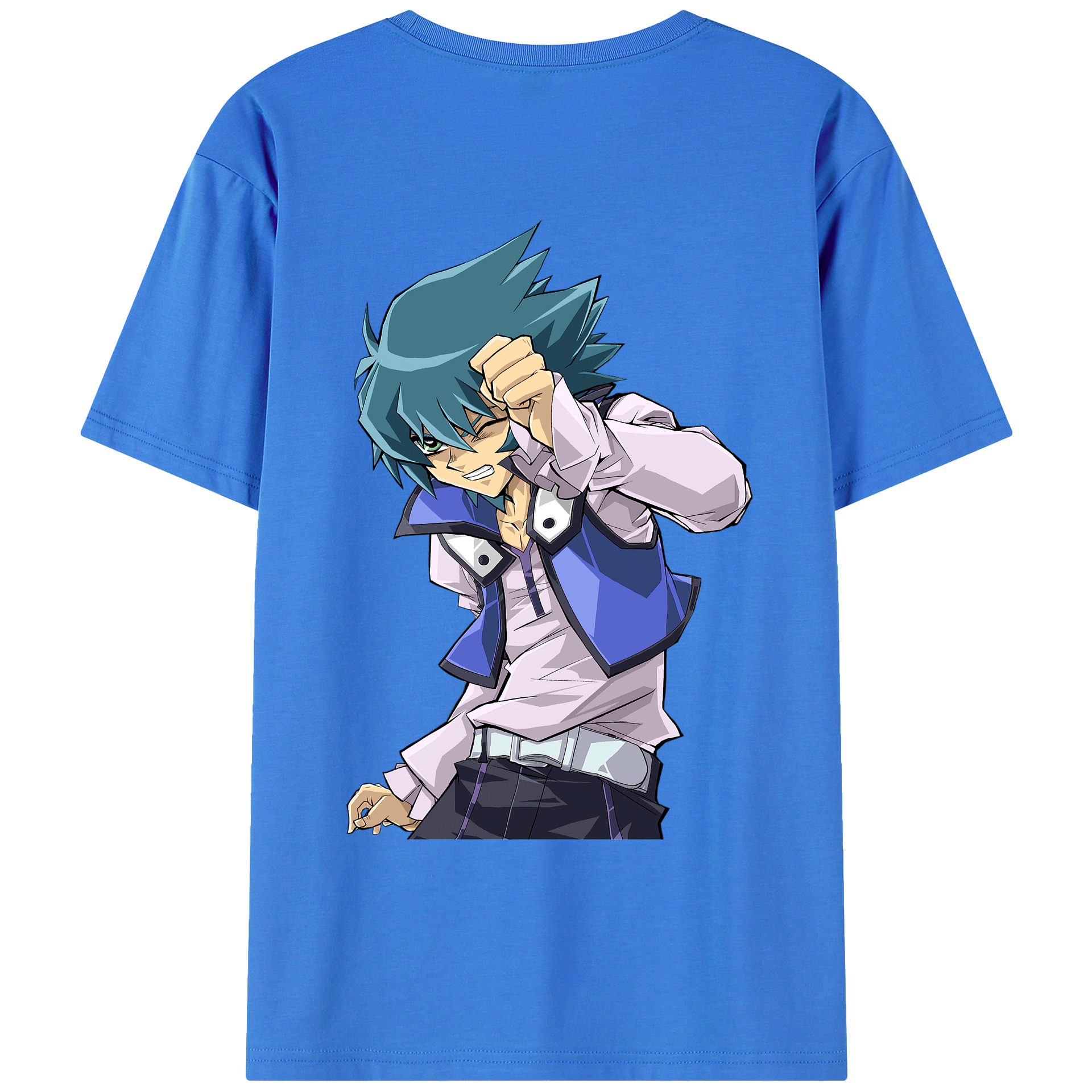（画像用） 遊☆戯☆王 Yu-Gi-Oh! 綿100％ メンズ半袖Tシャツ（バックプリント） 通気性