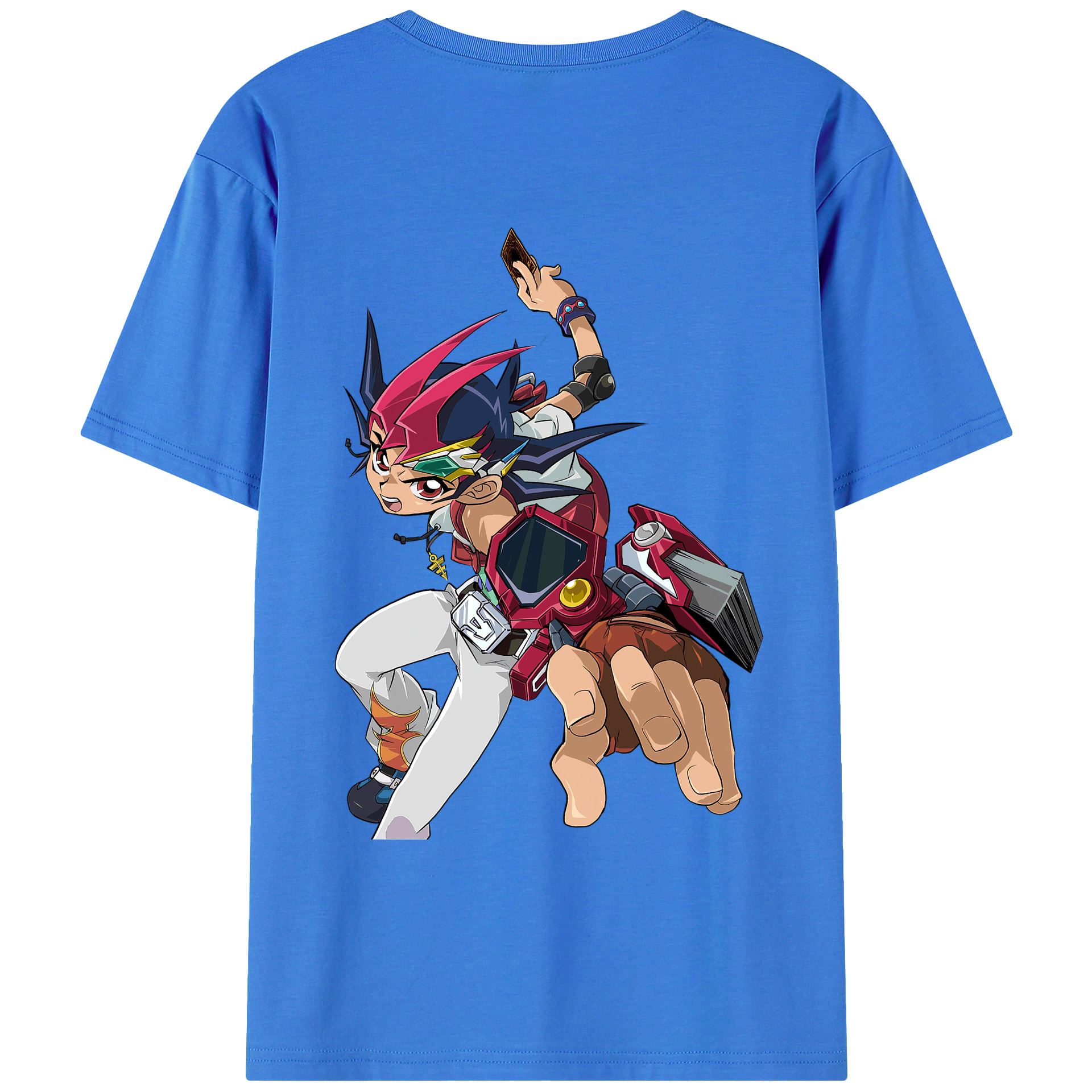 （画像用） 遊☆戯☆王 Yu-Gi-Oh! 綿100％ メンズ半袖Tシャツ（バックプリント） 通気性