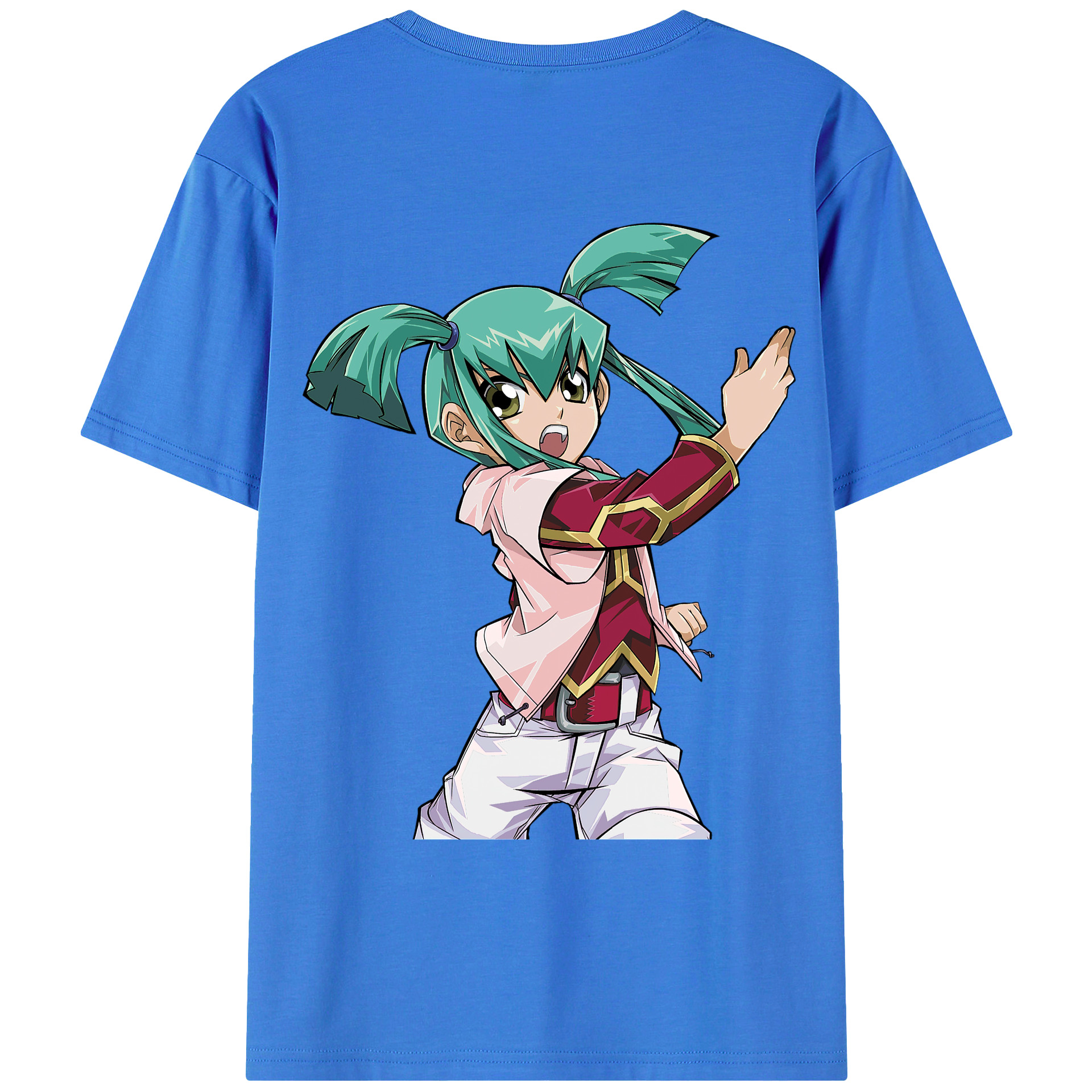 （画像用） 遊☆戯☆王 Yu-Gi-Oh! 綿100％ メンズ半袖Tシャツ（バックプリント） 通気性