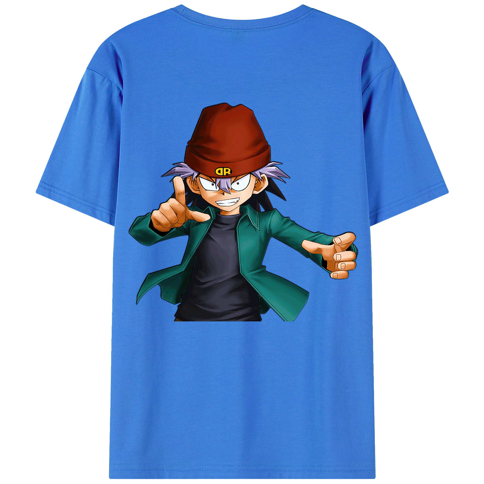 （画像用） 遊☆戯☆王 Yu-Gi-Oh! 綿100％ メンズ半袖Tシャツ（バックプリント） 通気性