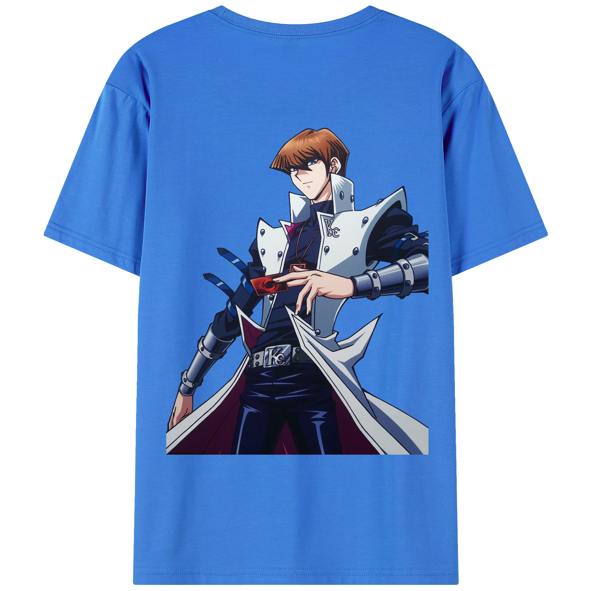 （画像用） 遊☆戯☆王 Yu-Gi-Oh! 綿100％ メンズ半袖Tシャツ（バックプリント） 通気性