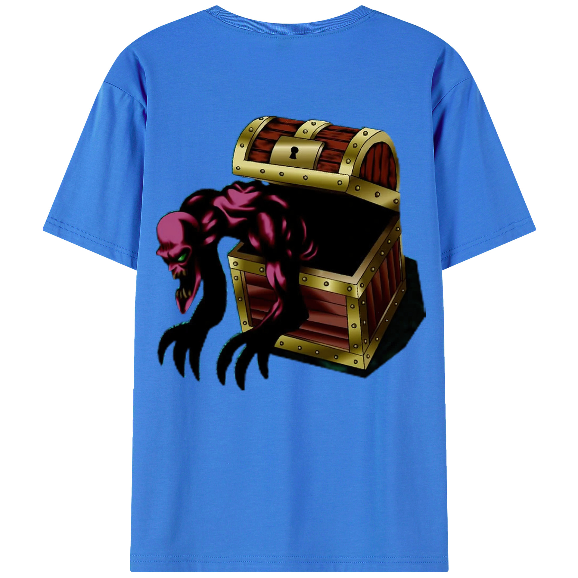 （画像用） 遊☆戯☆王 Yu-Gi-Oh! 綿100％ メンズ半袖Tシャツ（バックプリント） 通気性