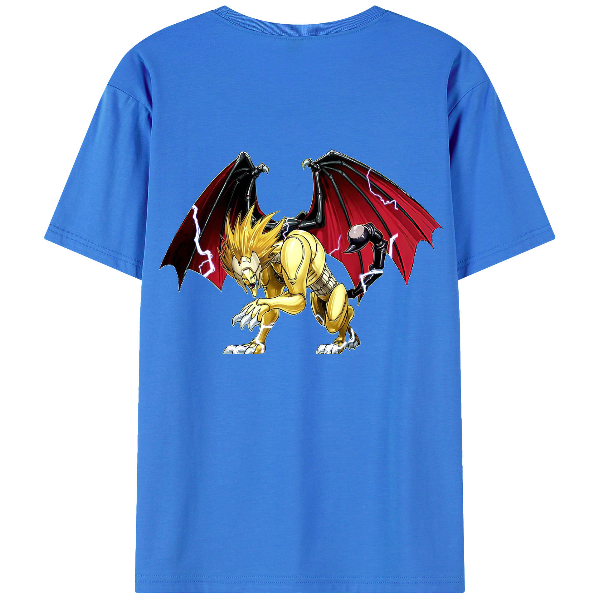 （画像用） 遊☆戯☆王 Yu-Gi-Oh! 綿100％ メンズ半袖Tシャツ（バックプリント） 通気性