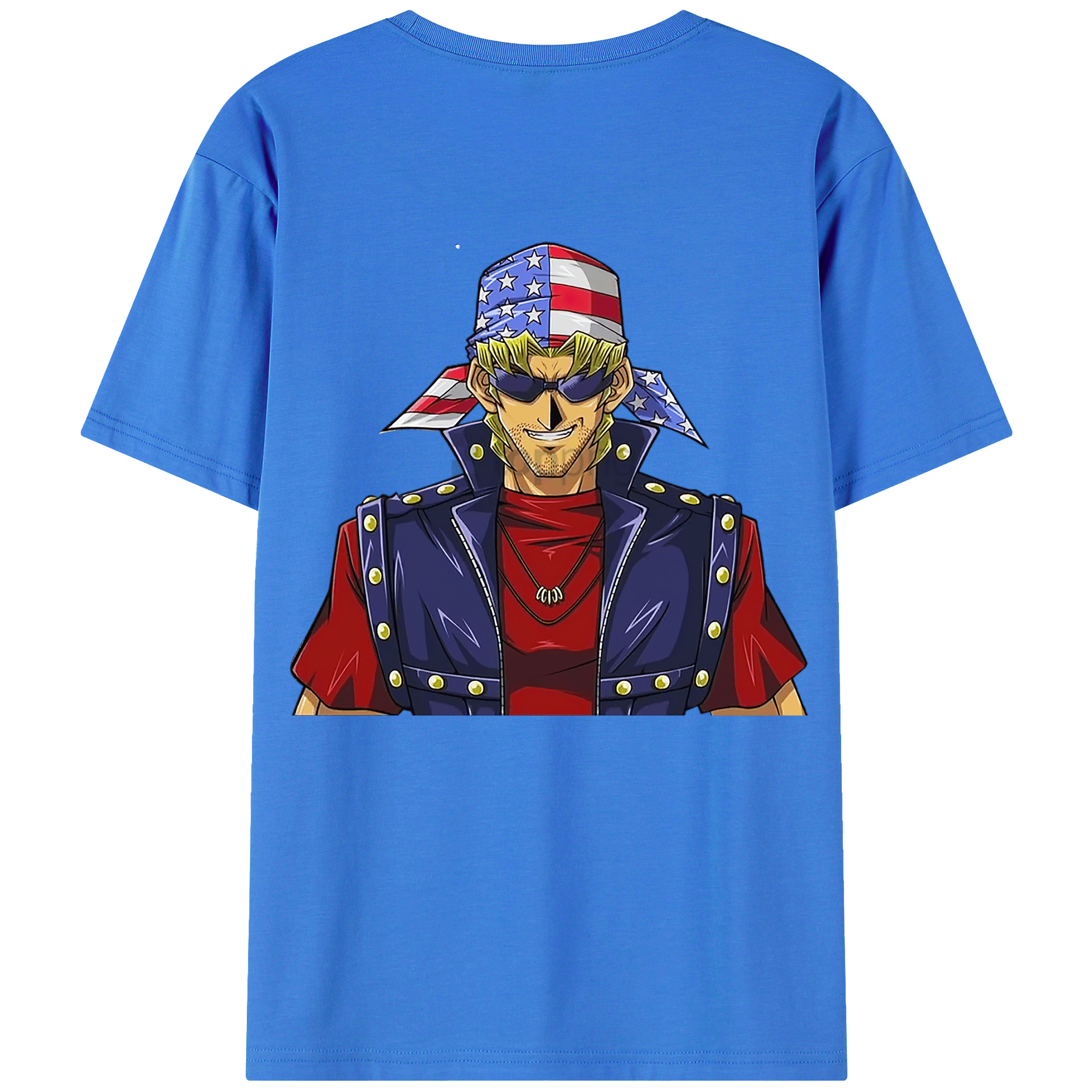 （画像用） 遊☆戯☆王 Yu-Gi-Oh! 綿100％ メンズ半袖Tシャツ（バックプリント） 通気性