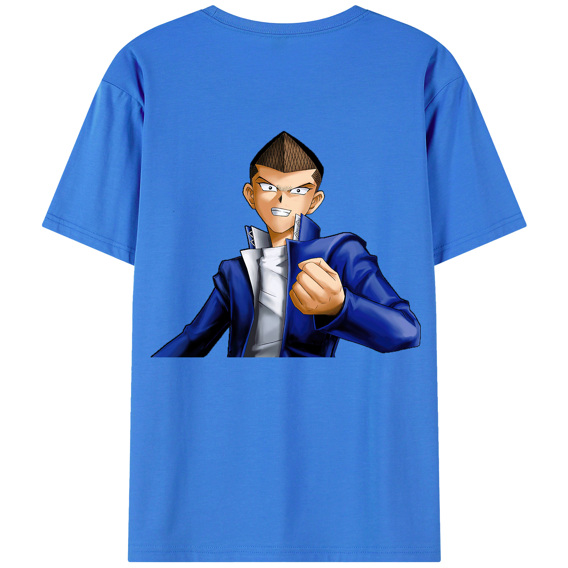 （画像用） 遊☆戯☆王 Yu-Gi-Oh! 綿100％ メンズ半袖Tシャツ（バックプリント） 通気性
