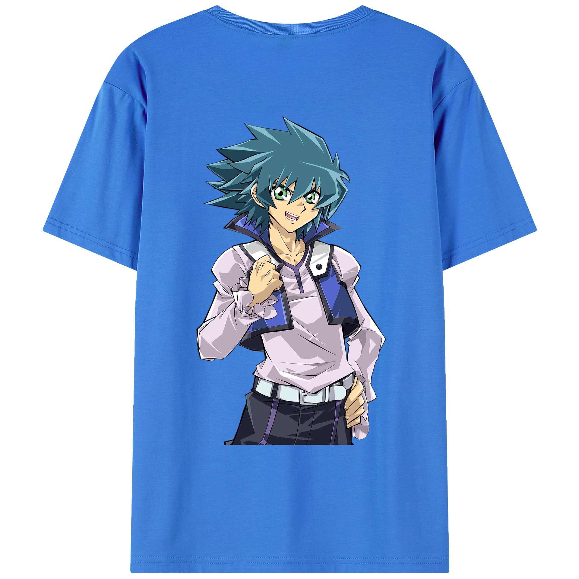 （画像用） 遊☆戯☆王 Yu-Gi-Oh! 綿100％ メンズ半袖Tシャツ（バックプリント） 通気性