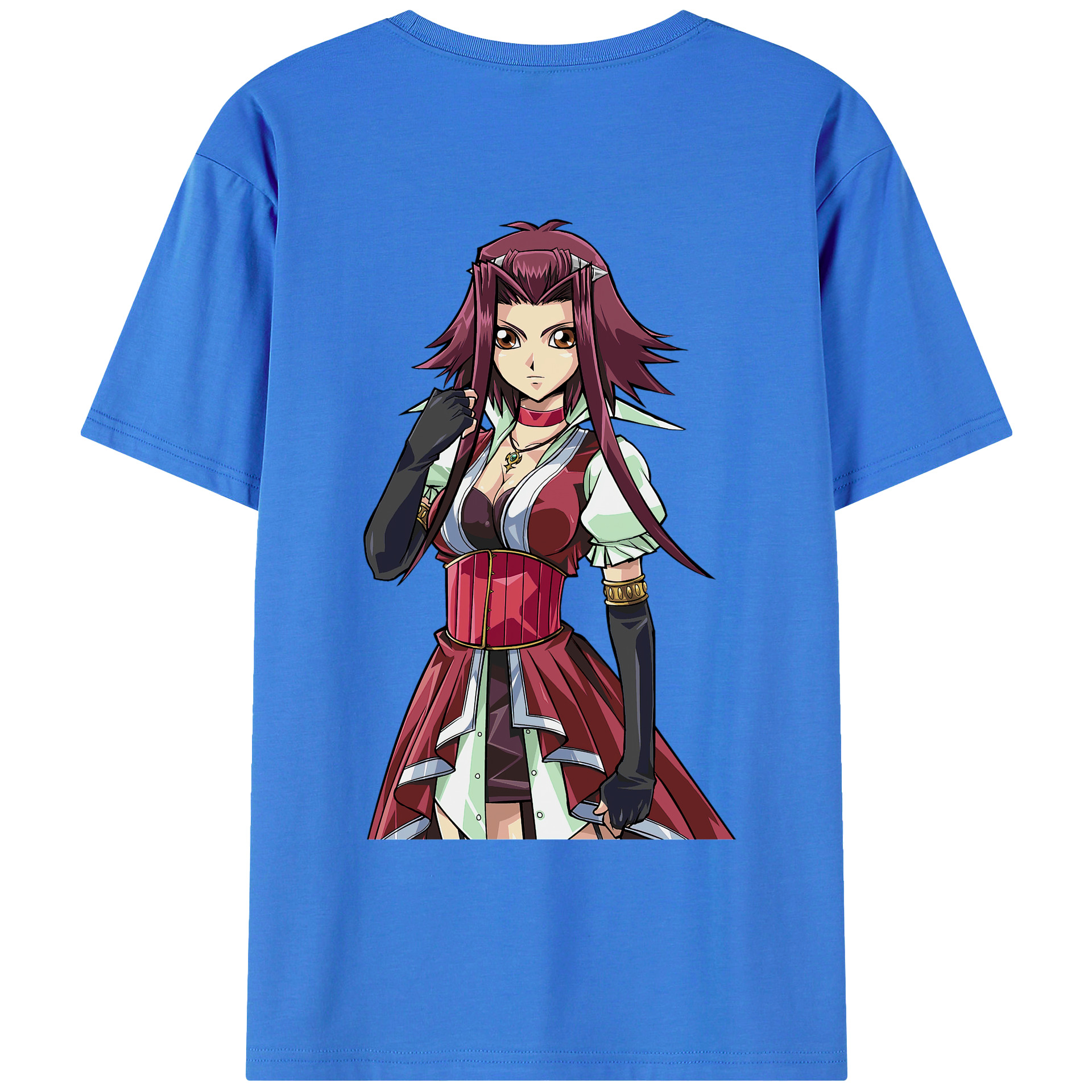 （画像用） 遊☆戯☆王 Yu-Gi-Oh! 綿100％ メンズ半袖Tシャツ（バックプリント） 通気性