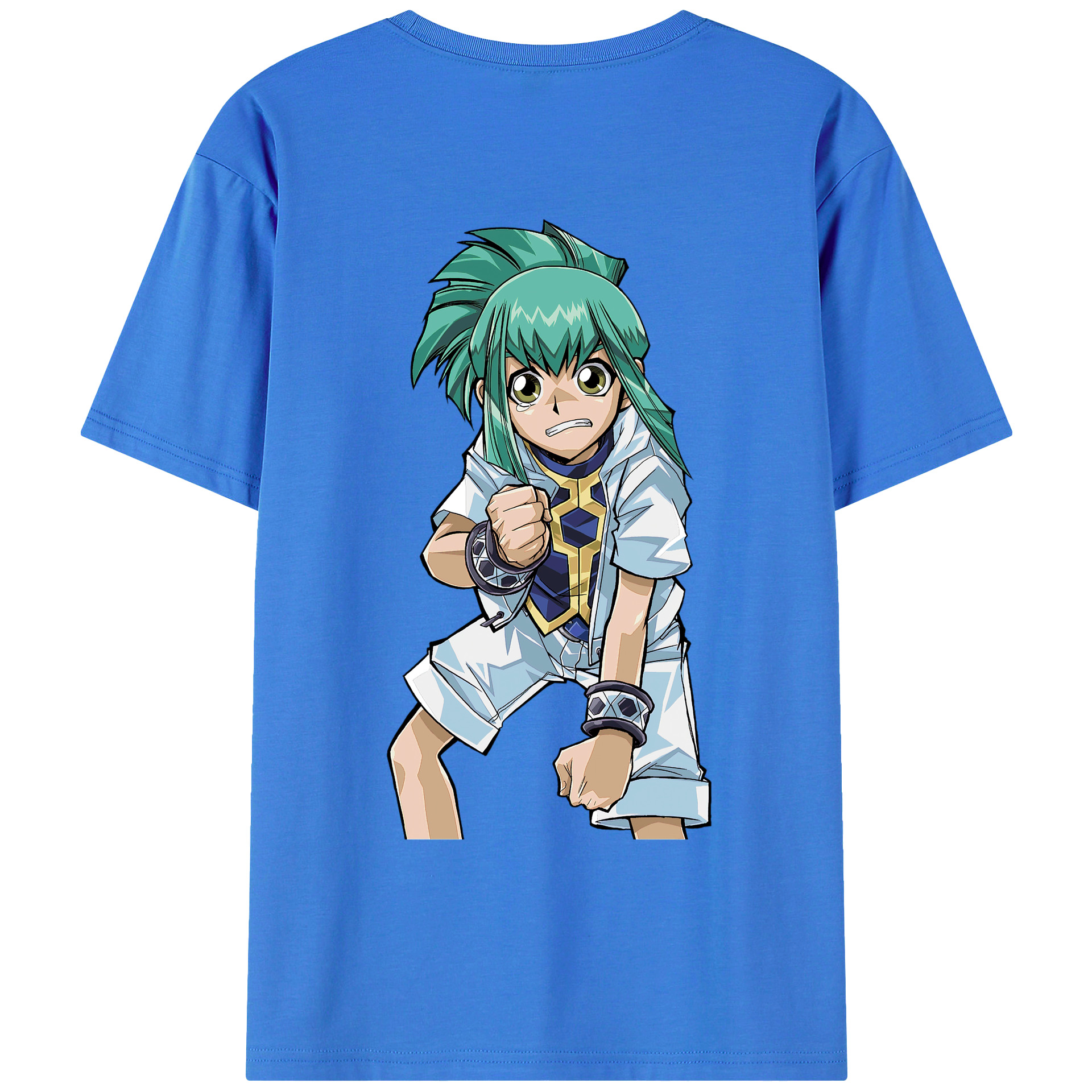 （画像用） 遊☆戯☆王 Yu-Gi-Oh! 綿100％ メンズ半袖Tシャツ（バックプリント） 通気性