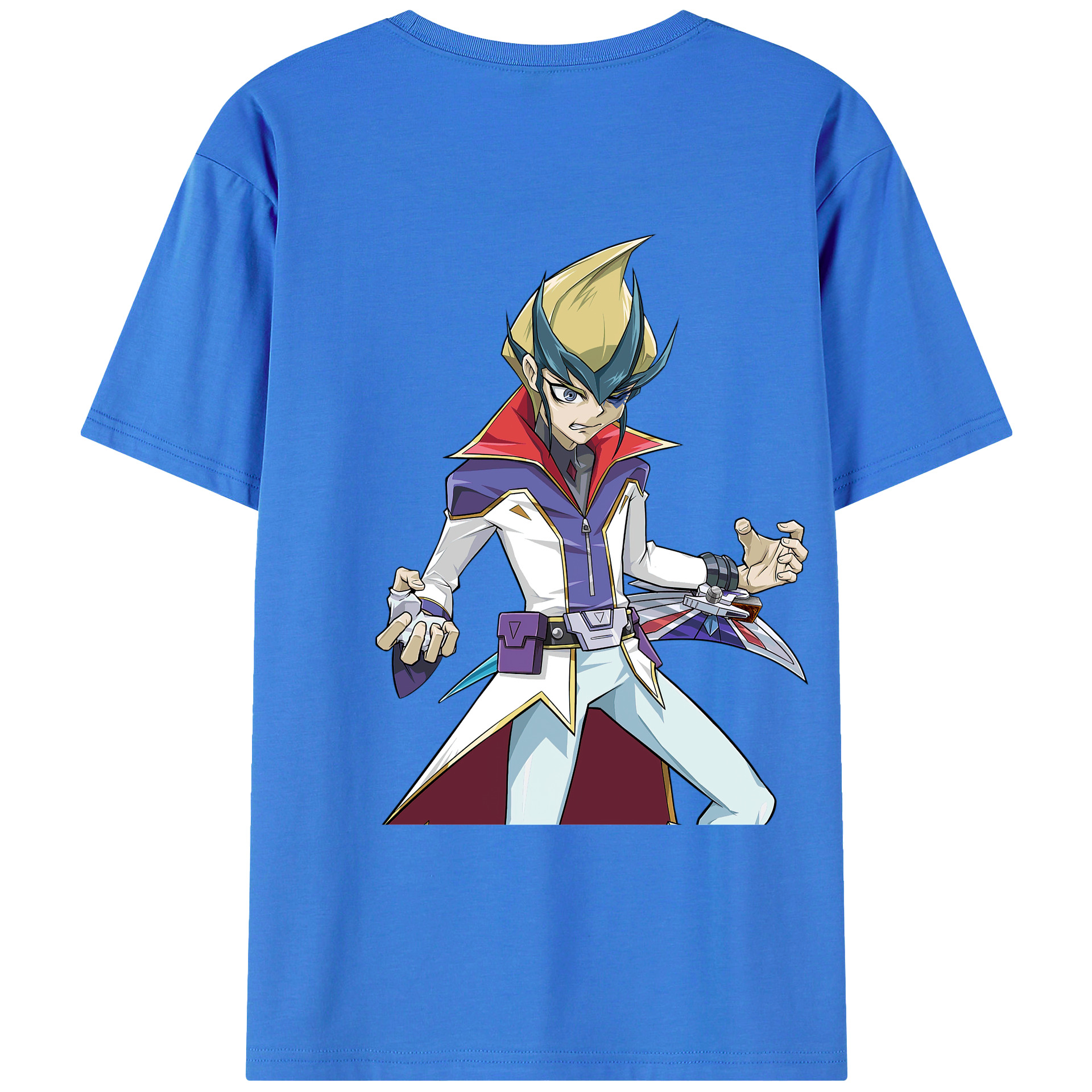 （画像用） 遊☆戯☆王 Yu-Gi-Oh! 綿100％ メンズ半袖Tシャツ（バックプリント） 通気性