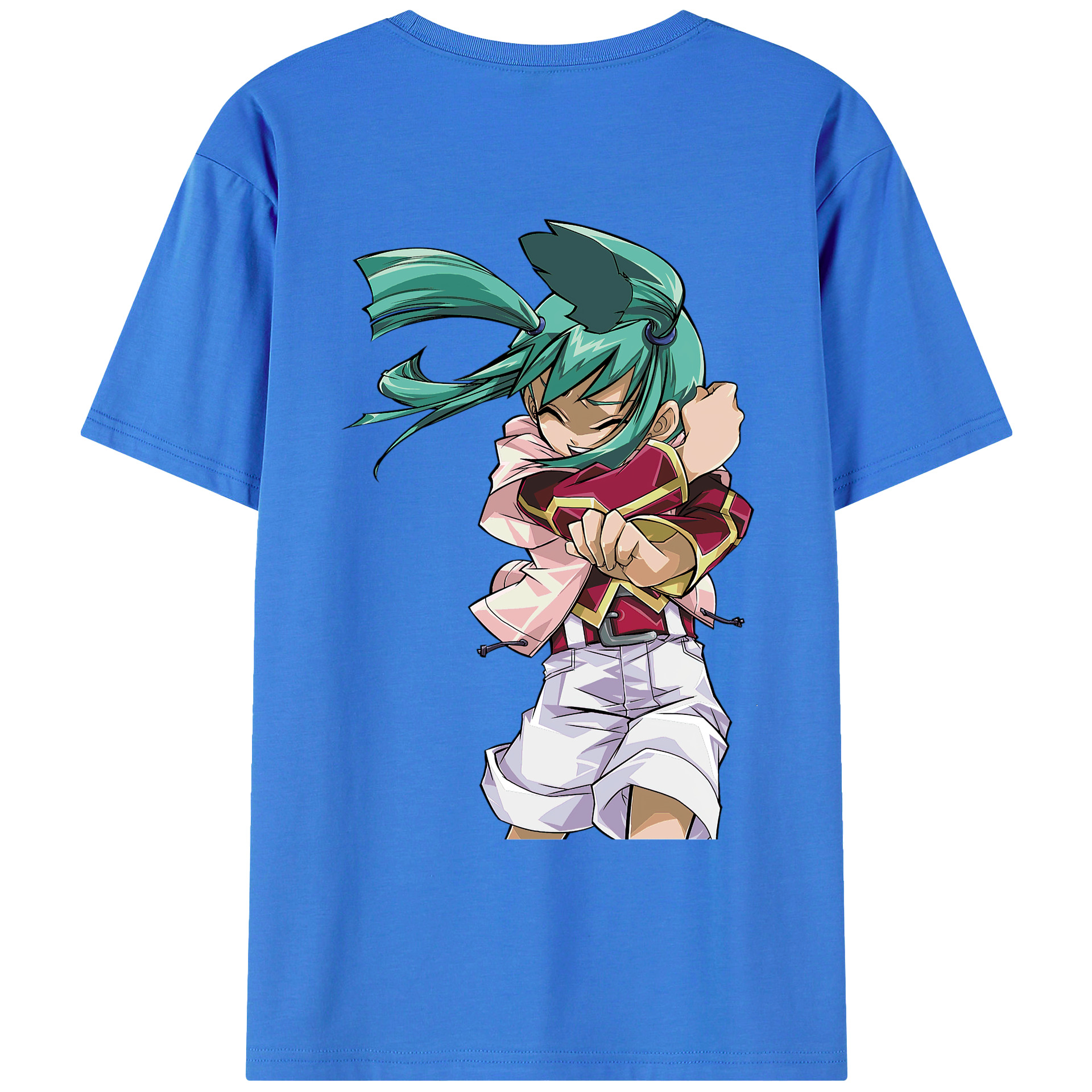 （画像用） 遊☆戯☆王 Yu-Gi-Oh! 綿100％ メンズ半袖Tシャツ（バックプリント） 通気性