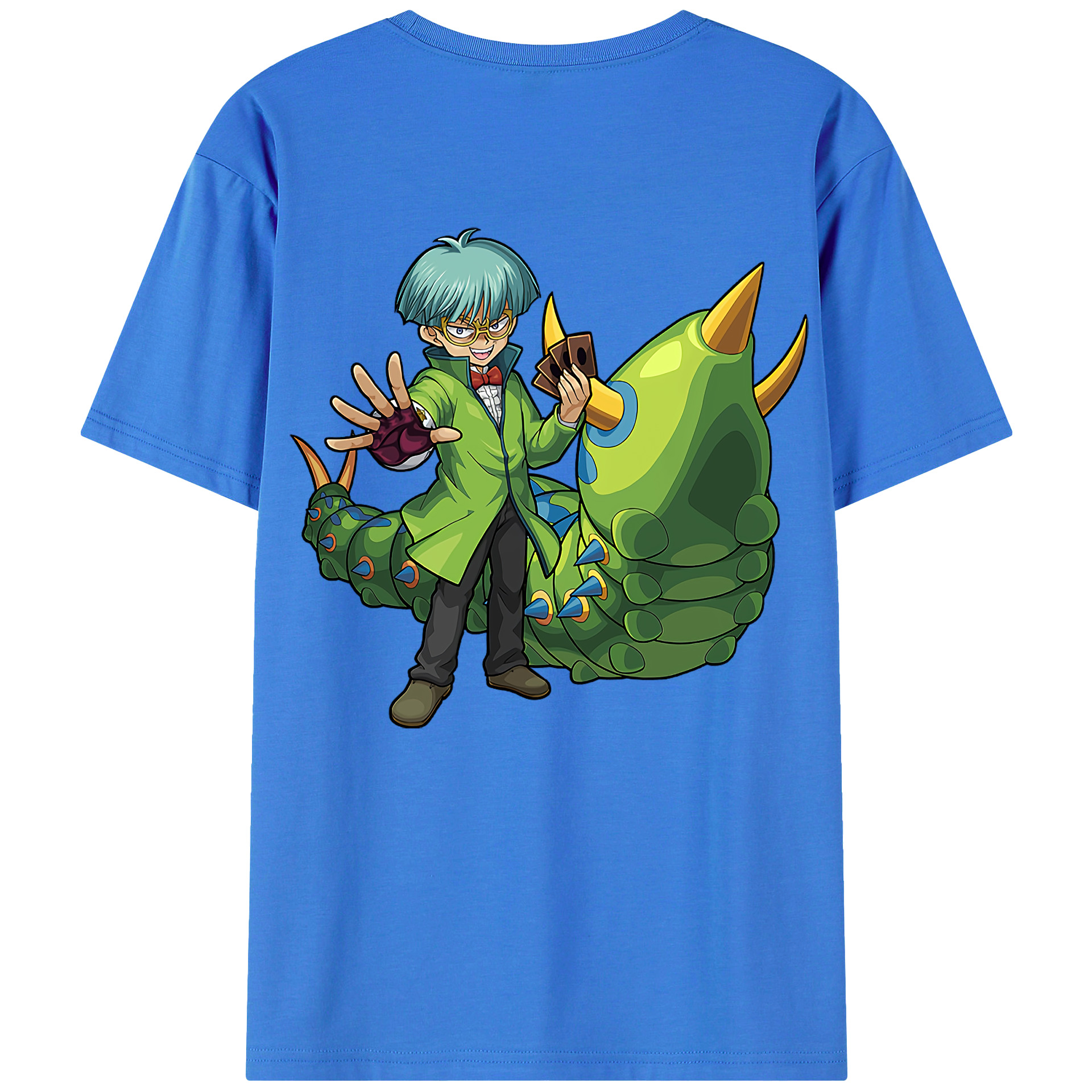 （画像用） 遊☆戯☆王 Yu-Gi-Oh! 綿100％ メンズ半袖Tシャツ（バックプリント） 通気性