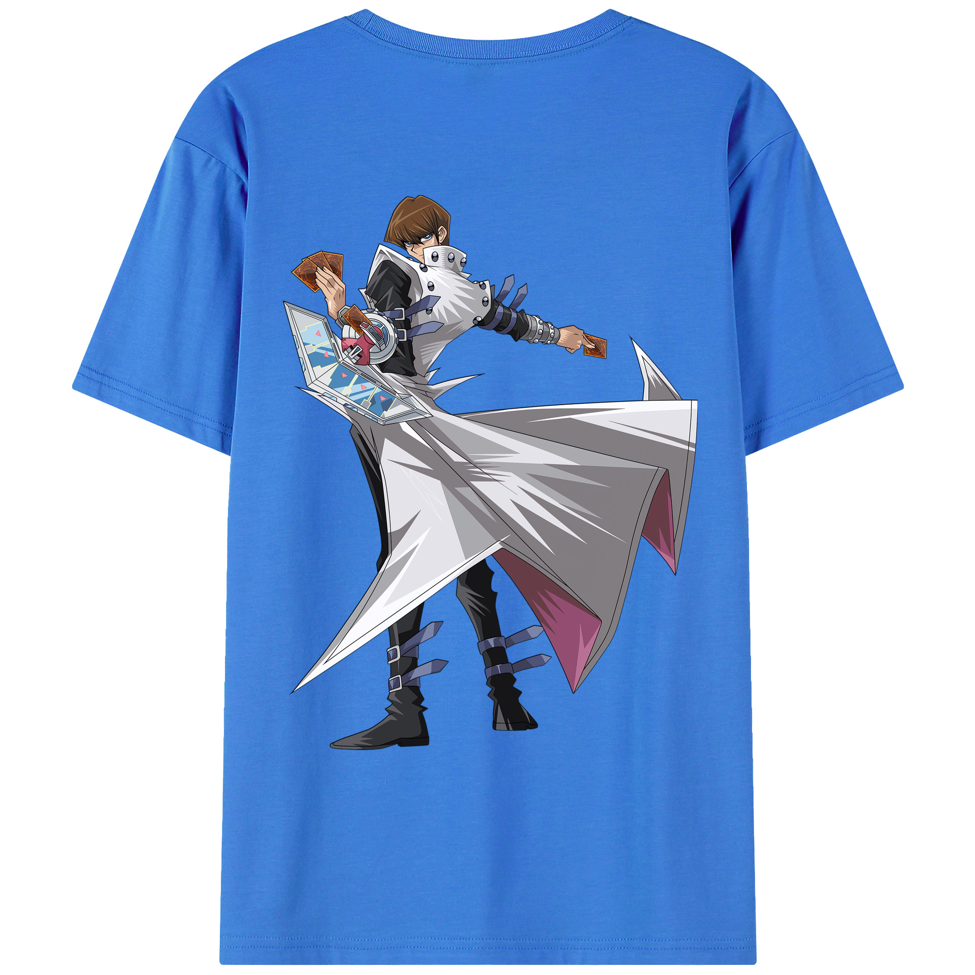 （画像用） 遊☆戯☆王 Yu-Gi-Oh! 綿100％ メンズ半袖Tシャツ（バックプリント） 通気性