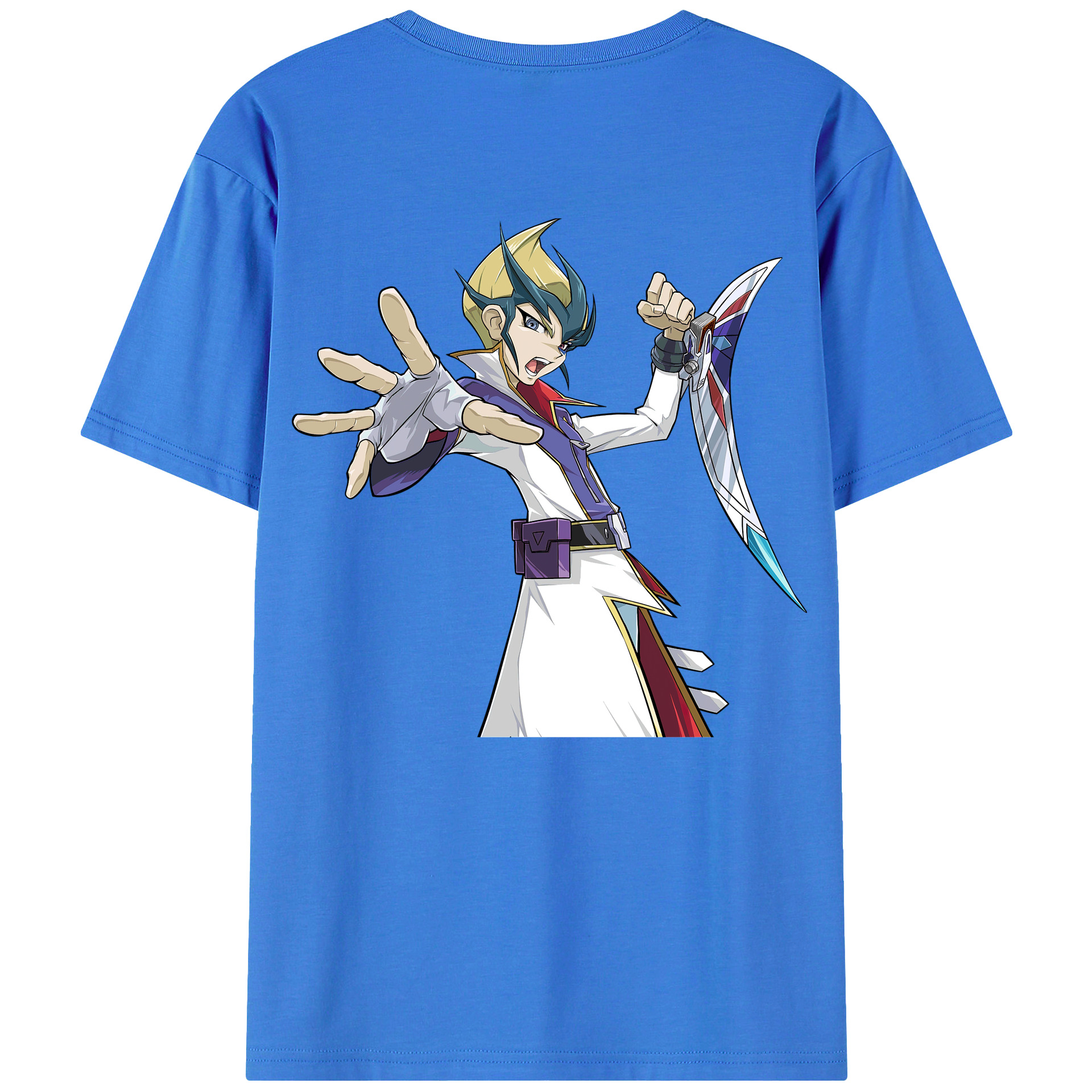（画像用） 遊☆戯☆王 Yu-Gi-Oh! 綿100％ メンズ半袖Tシャツ（バックプリント） 通気性