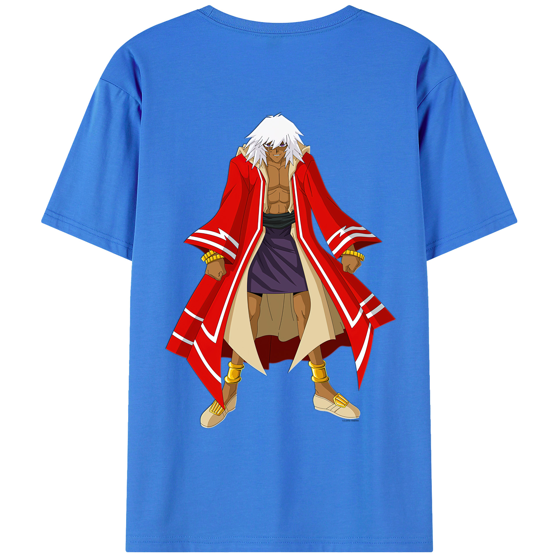 （画像用） 遊☆戯☆王 Yu-Gi-Oh! 綿100％ メンズ半袖Tシャツ（バックプリント） 通気性