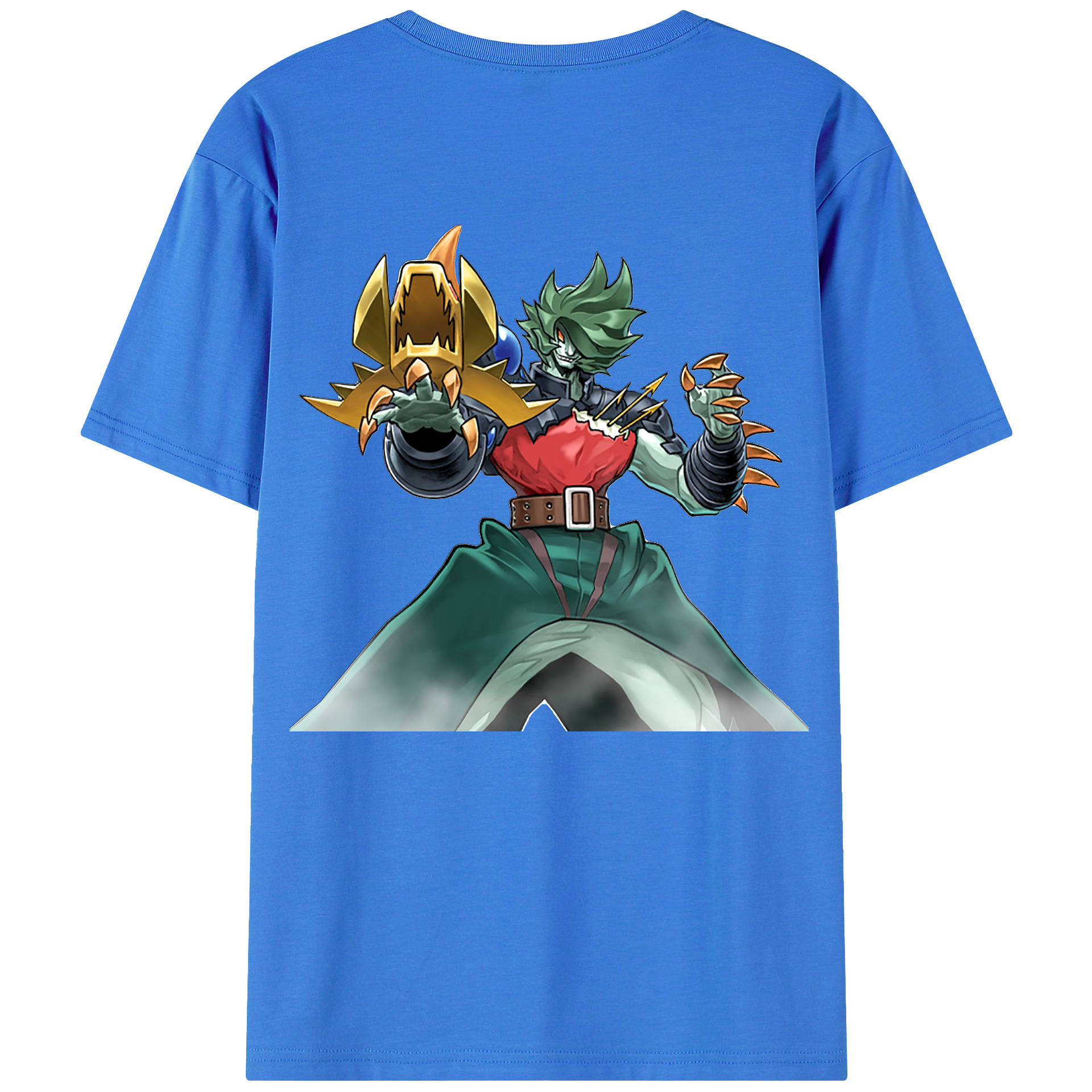 （画像用） 遊☆戯☆王 Yu-Gi-Oh! 綿100％ メンズ半袖Tシャツ（バックプリント） 通気性