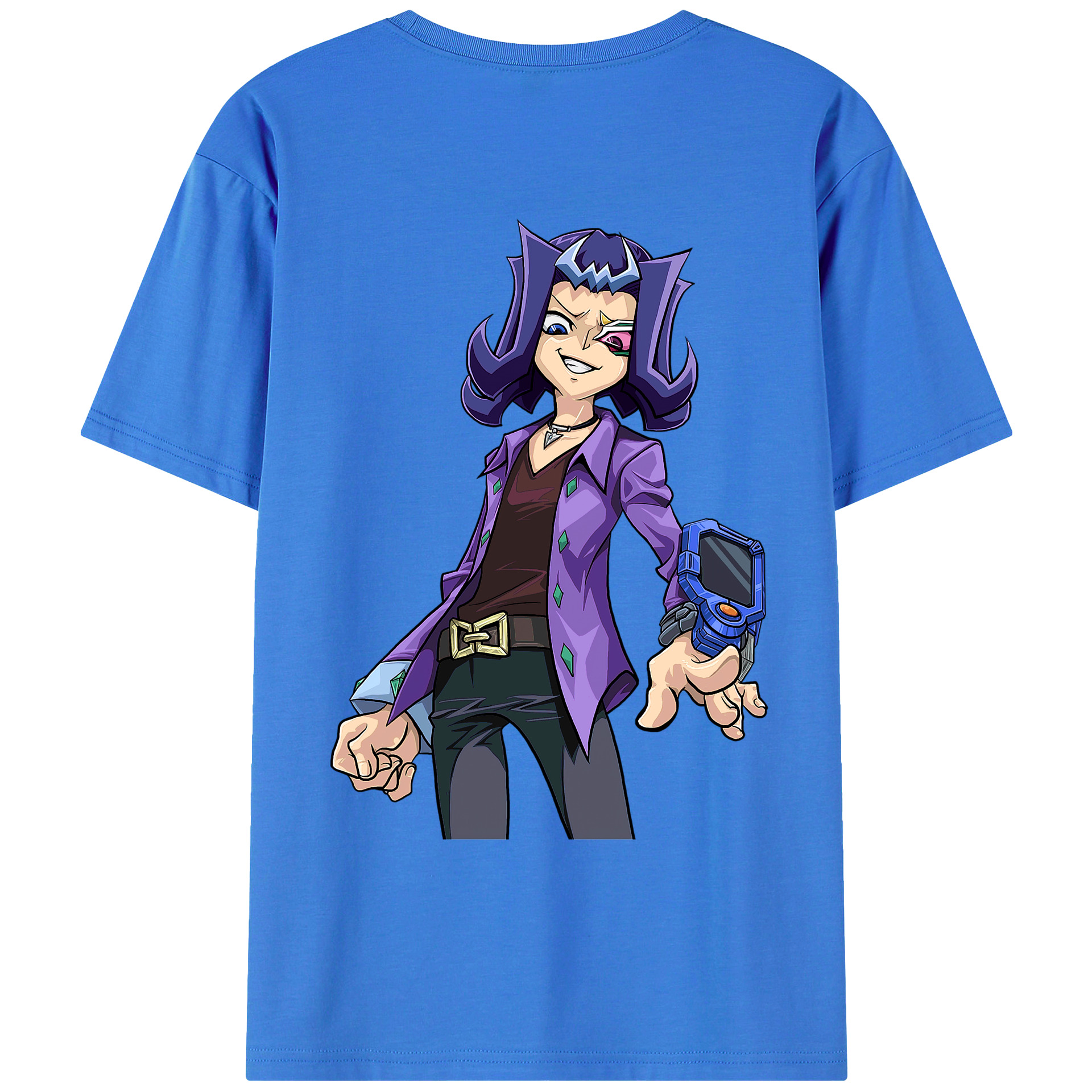 （画像用） 遊☆戯☆王 Yu-Gi-Oh! 綿100％ メンズ半袖Tシャツ（バックプリント） 通気性