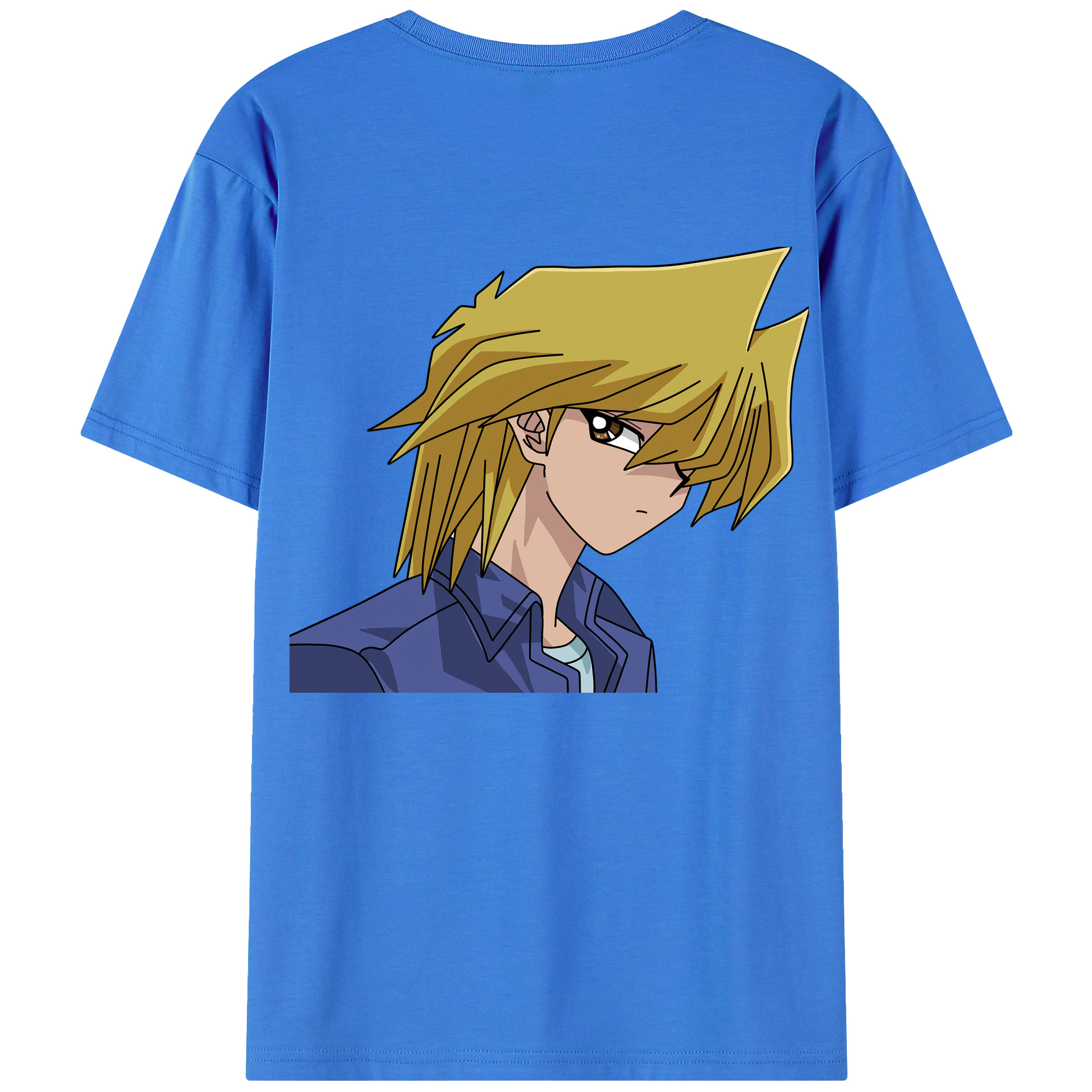 （画像用） 遊☆戯☆王 Yu-Gi-Oh! 綿100％ メンズ半袖Tシャツ（バックプリント） 通気性