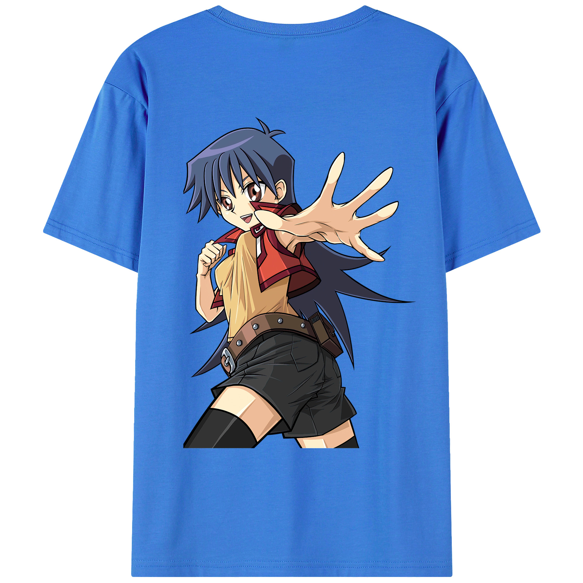 （画像用） 遊☆戯☆王 Yu-Gi-Oh! 綿100％ メンズ半袖Tシャツ（バックプリント） 通気性