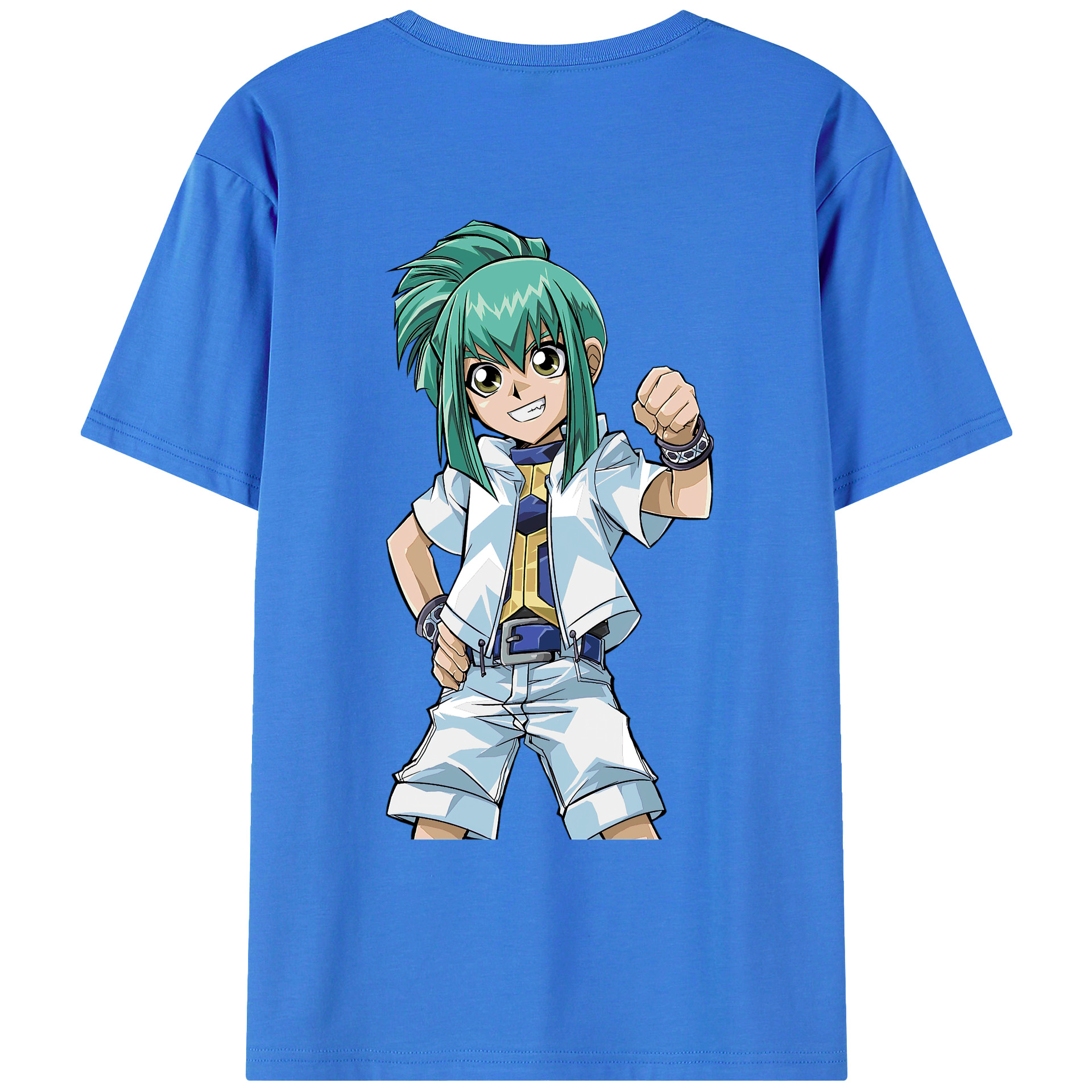 （画像用） 遊☆戯☆王 Yu-Gi-Oh! 綿100％ メンズ半袖Tシャツ（バックプリント） 通気性
