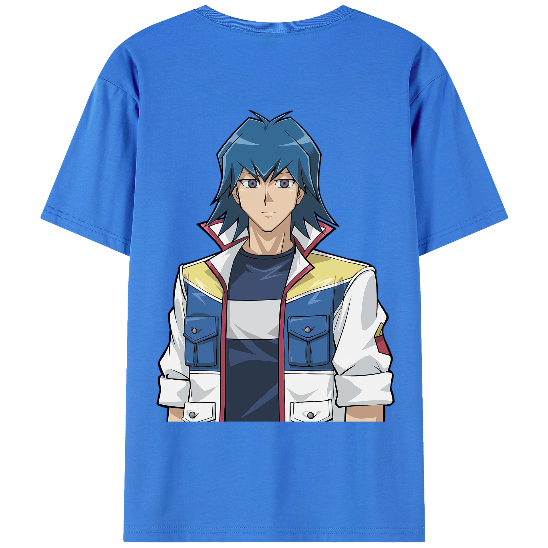 （画像用） 遊☆戯☆王 Yu-Gi-Oh! 綿100％ メンズ半袖Tシャツ（バックプリント） 通気性