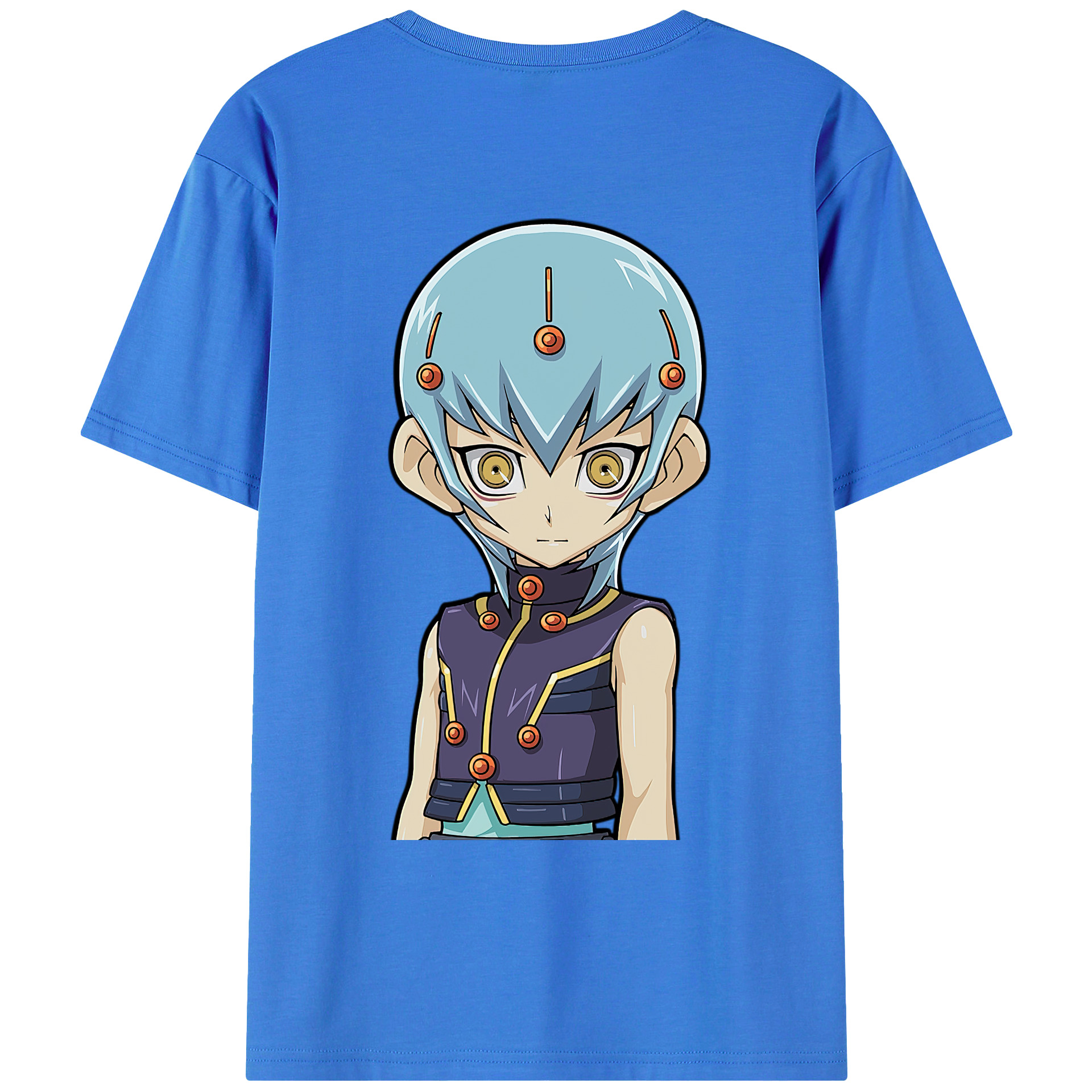 （画像用） 遊☆戯☆王 Yu-Gi-Oh! 綿100％ メンズ半袖Tシャツ（バックプリント） 通気性