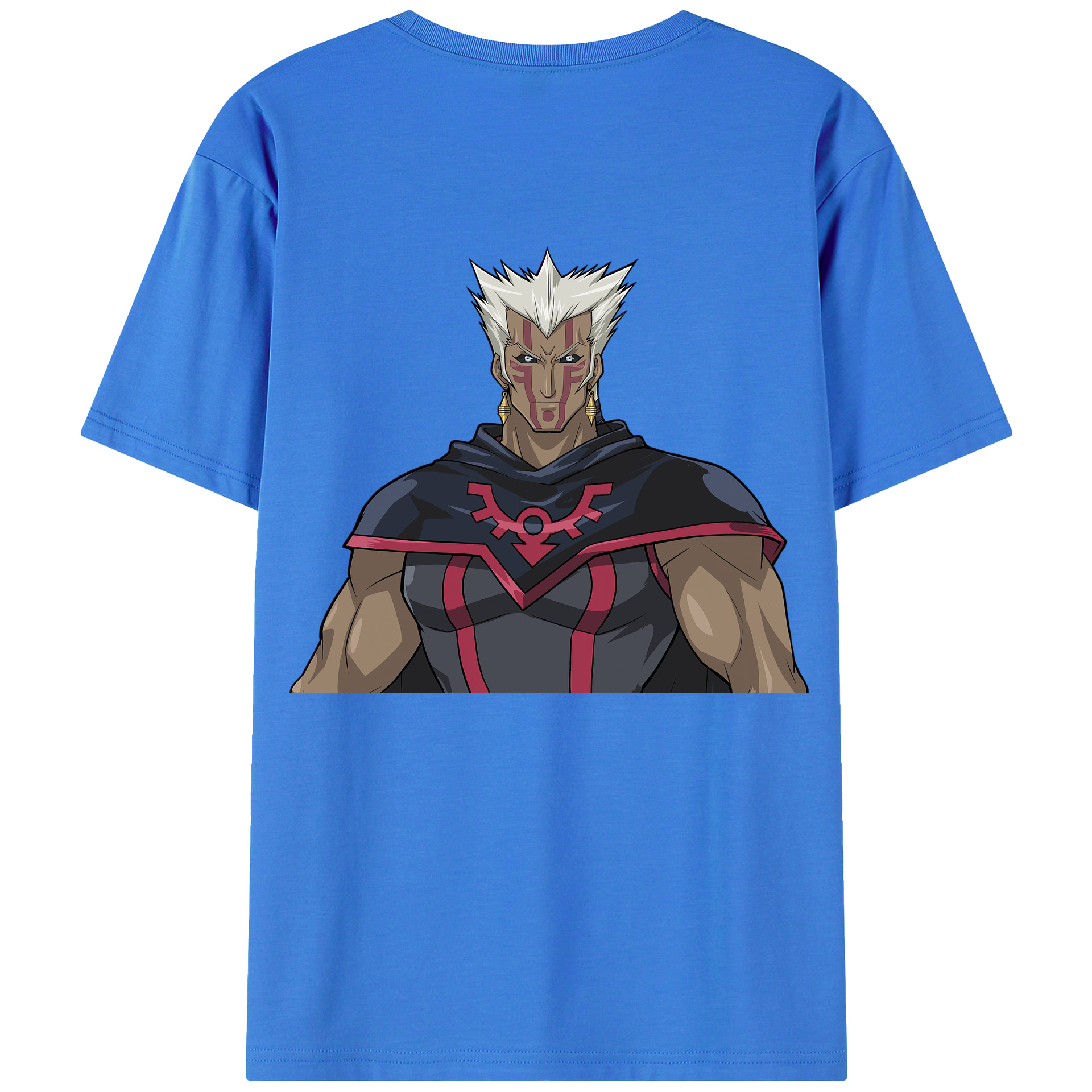 （画像用） 遊☆戯☆王 Yu-Gi-Oh! 綿100％ メンズ半袖Tシャツ（バックプリント） 通気性