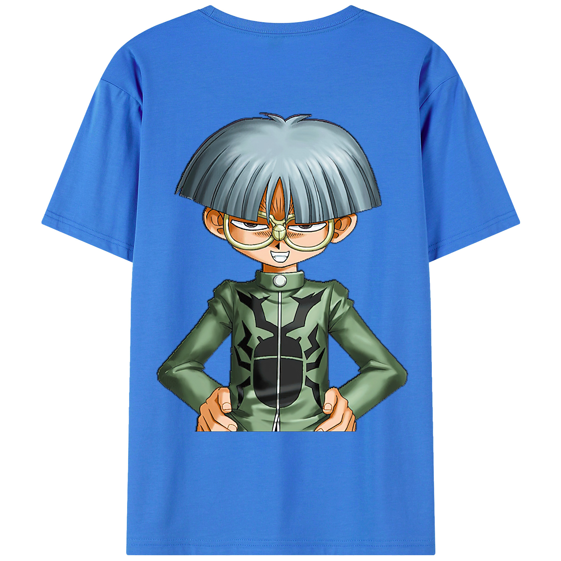 （画像用） 遊☆戯☆王 Yu-Gi-Oh! 綿100％ メンズ半袖Tシャツ（バックプリント） 通気性
