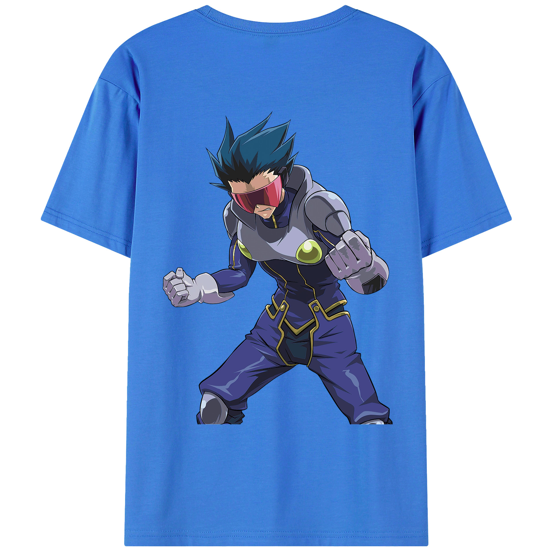 （画像用） 遊☆戯☆王 Yu-Gi-Oh! 綿100％ メンズ半袖Tシャツ（バックプリント） 通気性
