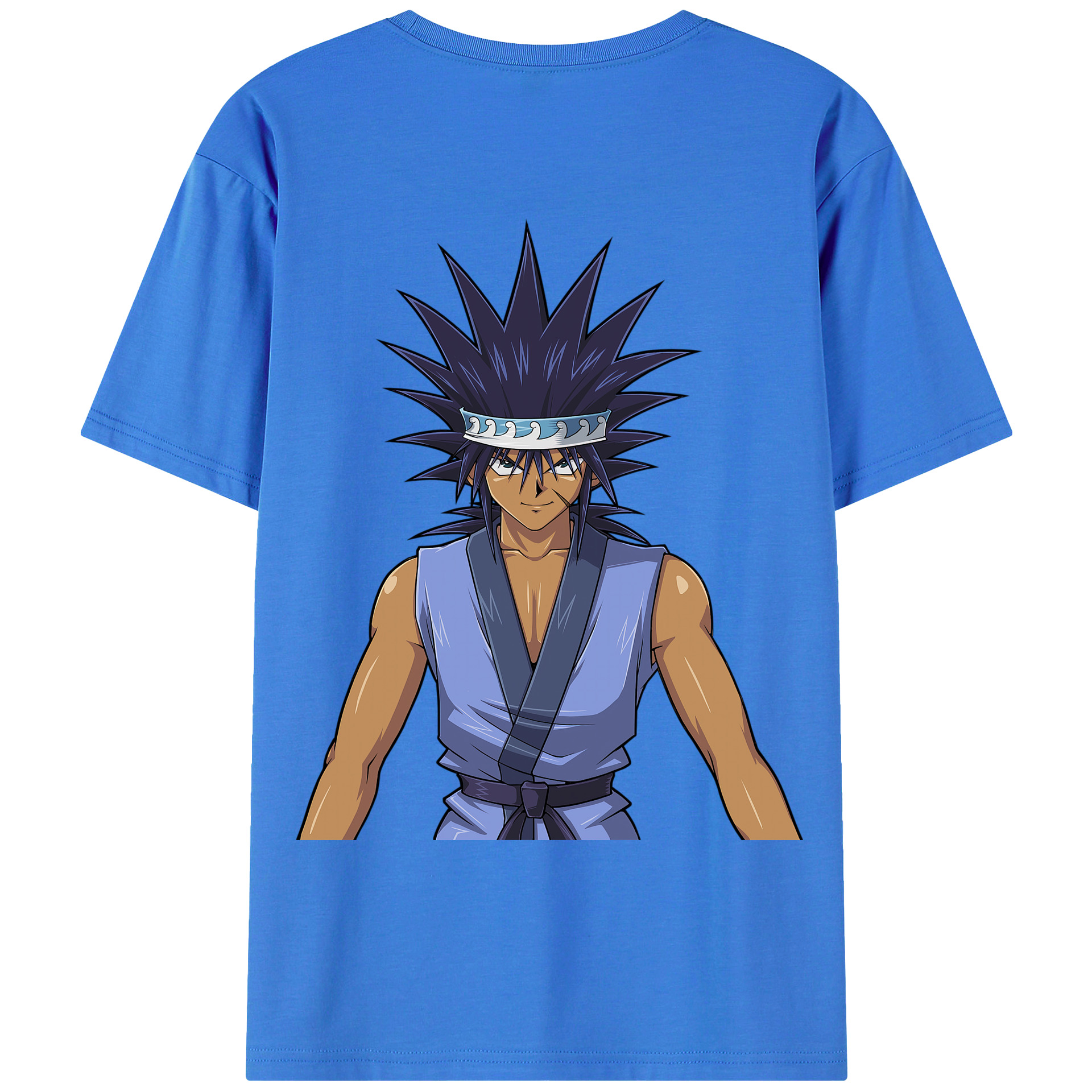 （画像用） 遊☆戯☆王 Yu-Gi-Oh! 綿100％ メンズ半袖Tシャツ（バックプリント） 通気性