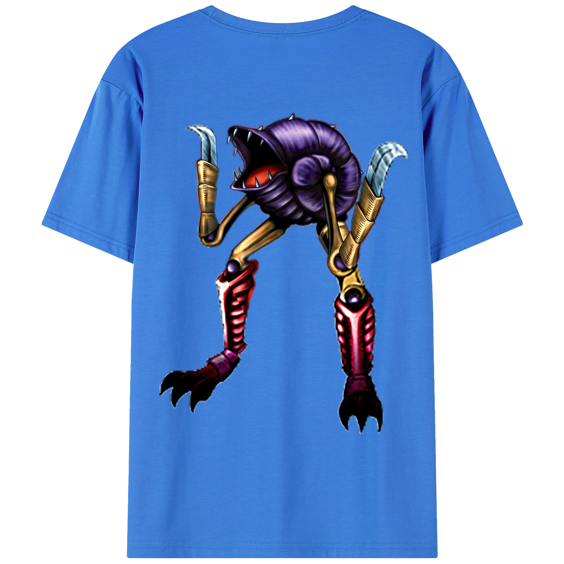 （画像用） 遊☆戯☆王 Yu-Gi-Oh! 綿100％ メンズ半袖Tシャツ（バックプリント） 通気性