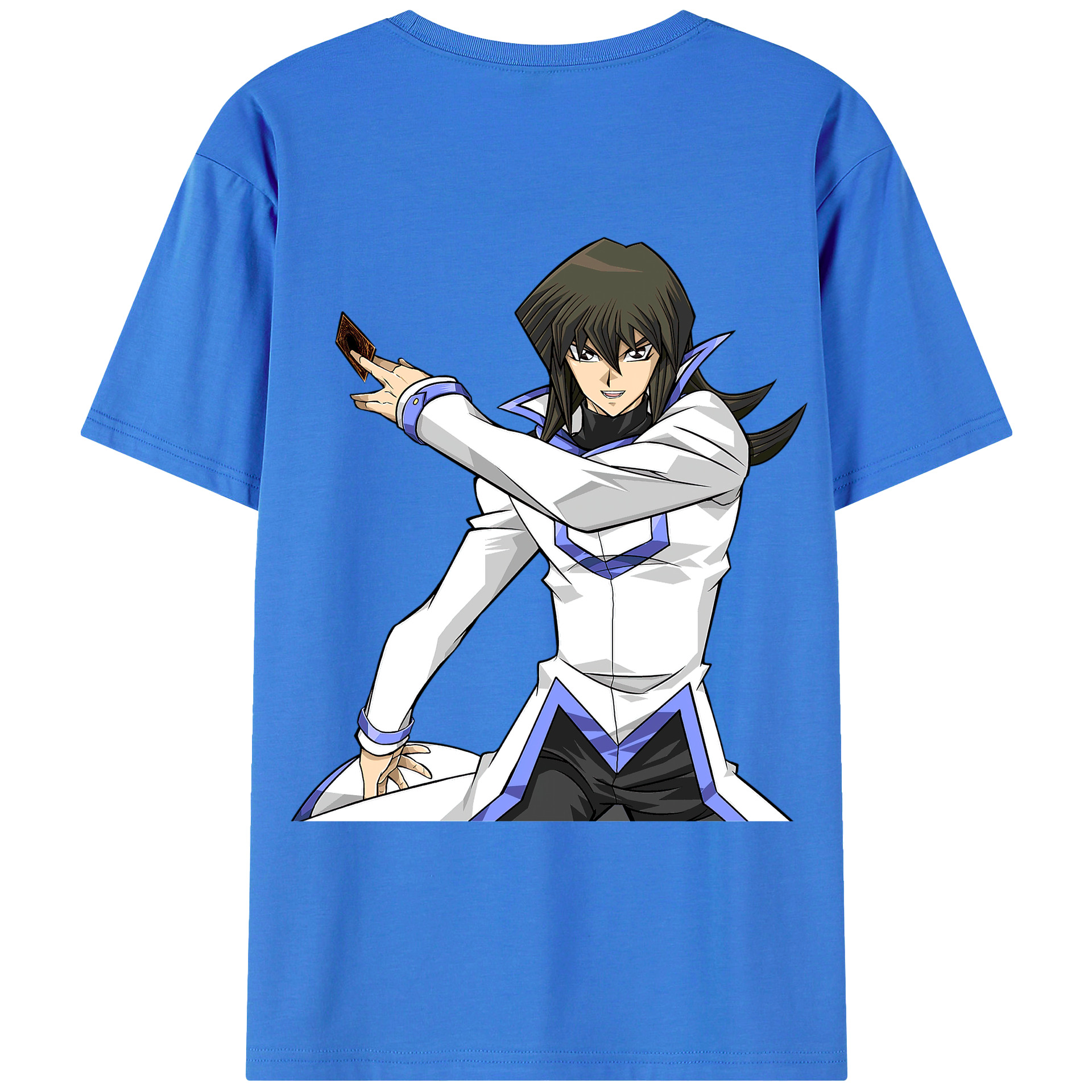 （画像用） 遊☆戯☆王 Yu-Gi-Oh! 綿100％ メンズ半袖Tシャツ（バックプリント） 通気性