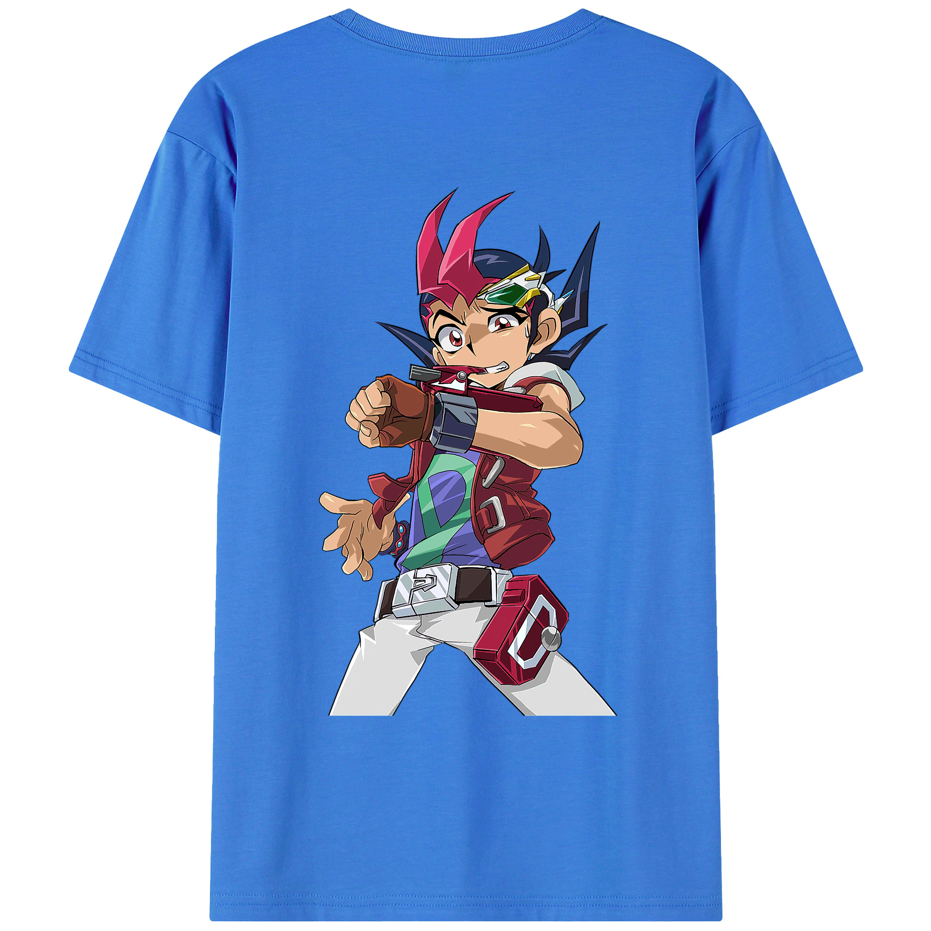（画像用） 遊☆戯☆王 Yu-Gi-Oh! 綿100％ メンズ半袖Tシャツ（バックプリント） 通気性