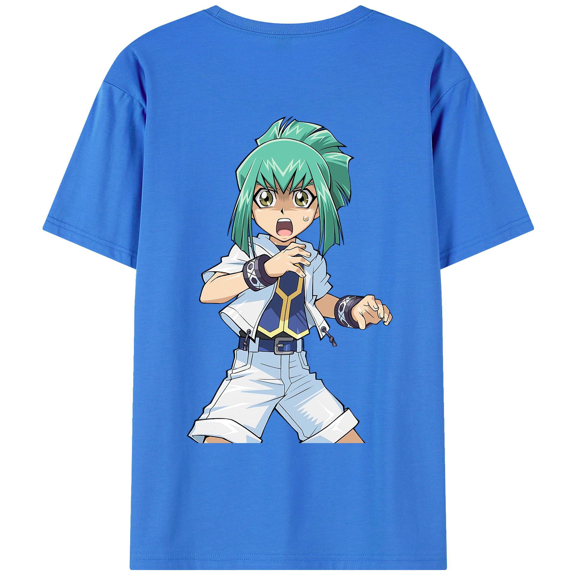 （画像用） 遊☆戯☆王 Yu-Gi-Oh! 綿100％ メンズ半袖Tシャツ（バックプリント） 通気性