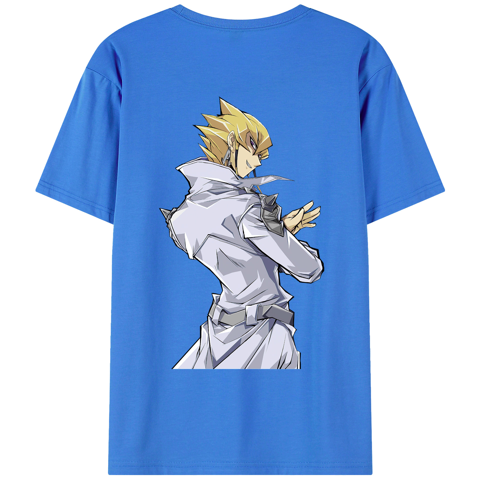 （画像用） 遊☆戯☆王 Yu-Gi-Oh! 綿100％ メンズ半袖Tシャツ（バックプリント） 通気性