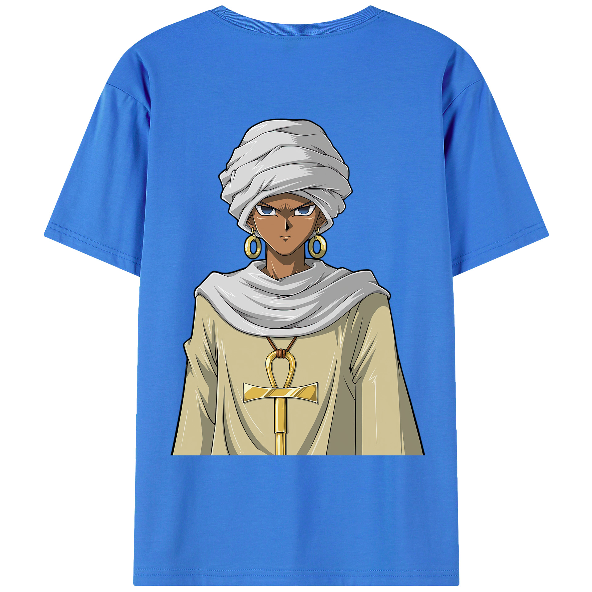（画像用） 遊☆戯☆王 Yu-Gi-Oh! 綿100％ メンズ半袖Tシャツ（バックプリント） 通気性