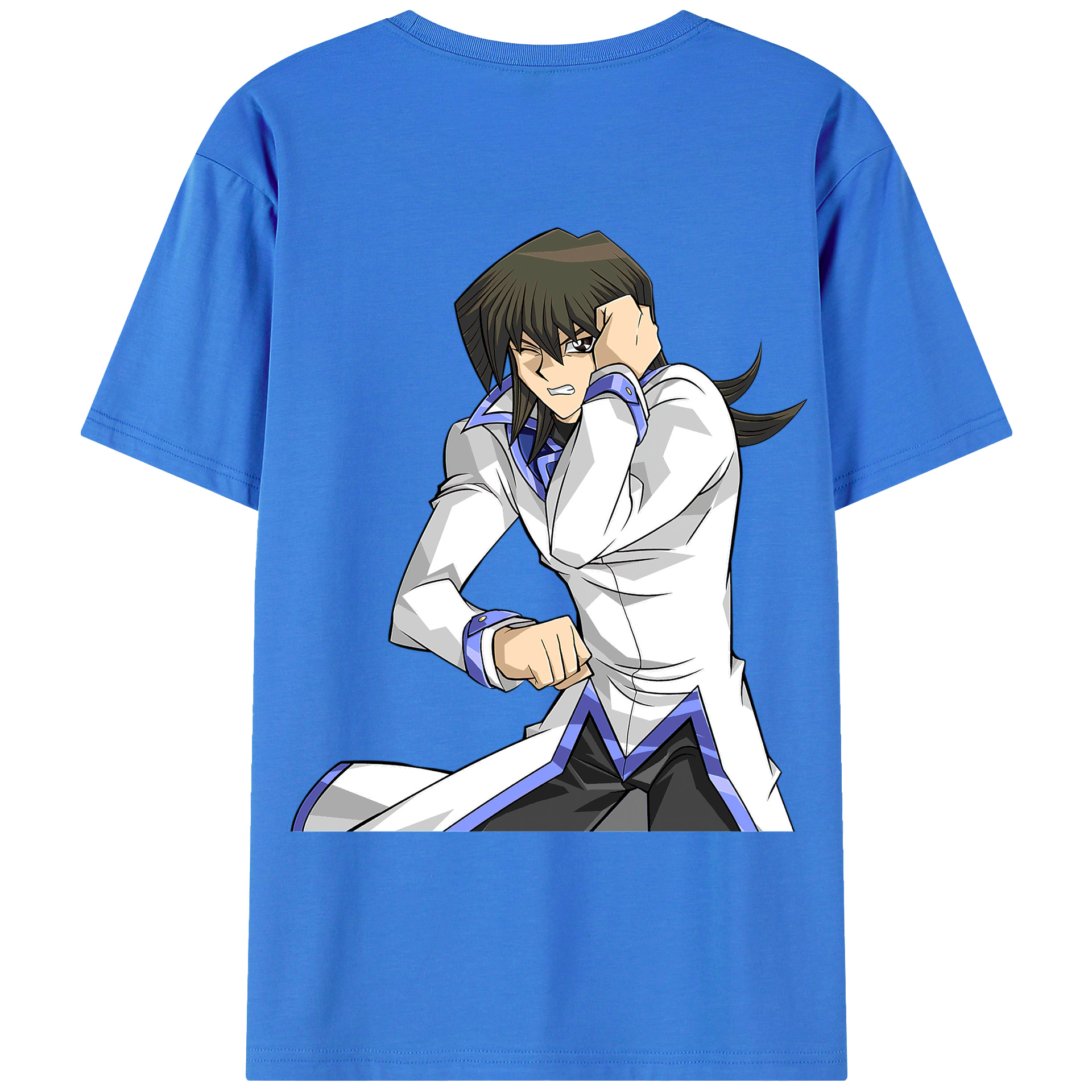 （画像用） 遊☆戯☆王 Yu-Gi-Oh! 綿100％ メンズ半袖Tシャツ（バックプリント） 通気性