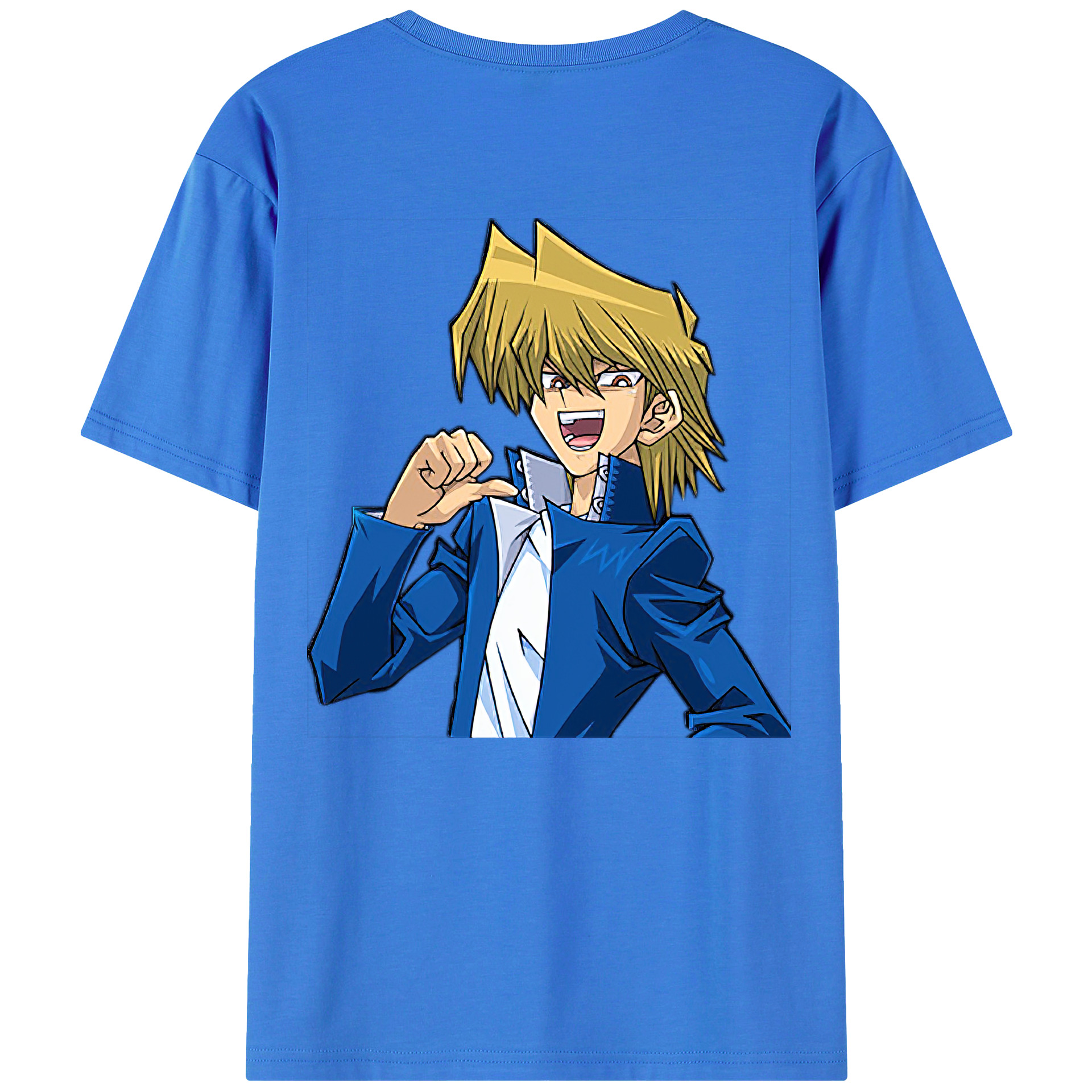 （画像用） 遊☆戯☆王 Yu-Gi-Oh! 綿100％ メンズ半袖Tシャツ（バックプリント） 通気性
