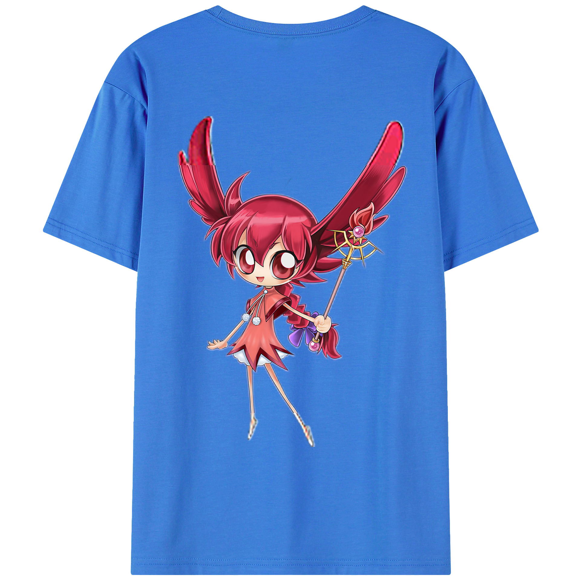 （画像用） 遊☆戯☆王 Yu-Gi-Oh! 綿100％ メンズ半袖Tシャツ（バックプリント） 通気性