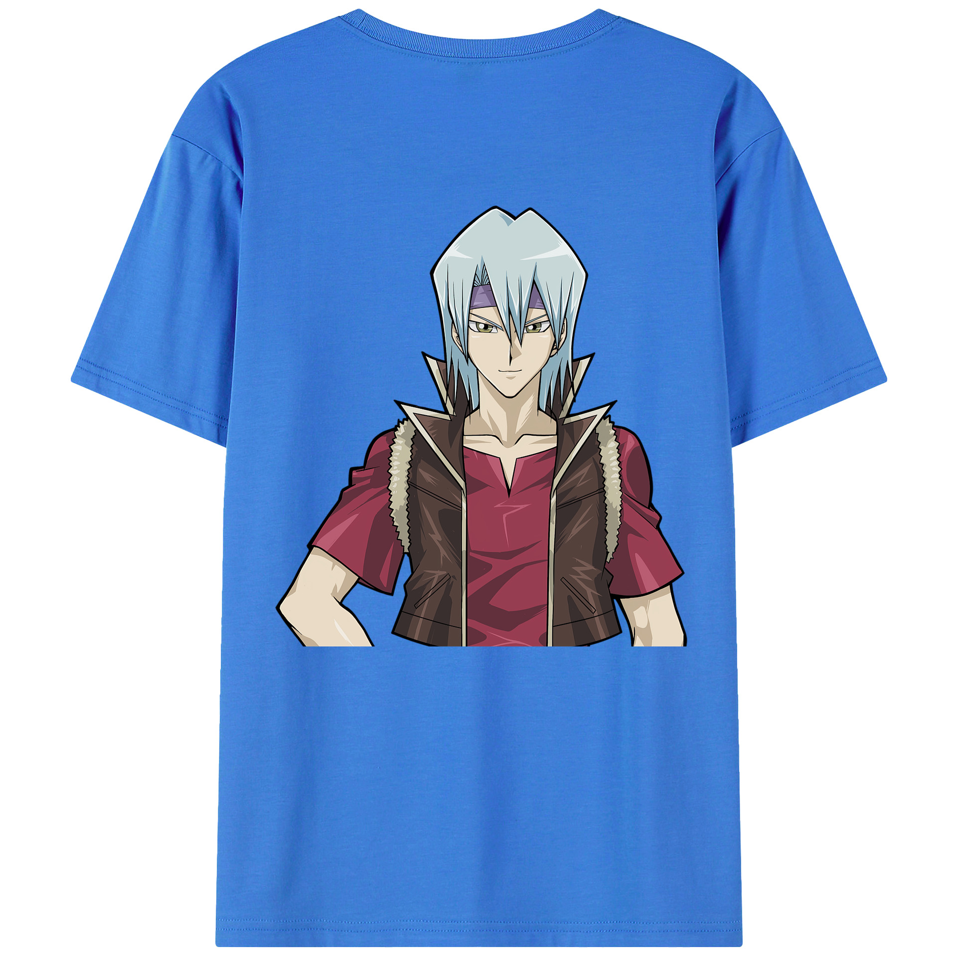 （画像用） 遊☆戯☆王 Yu-Gi-Oh! 綿100％ メンズ半袖Tシャツ（バックプリント） 通気性