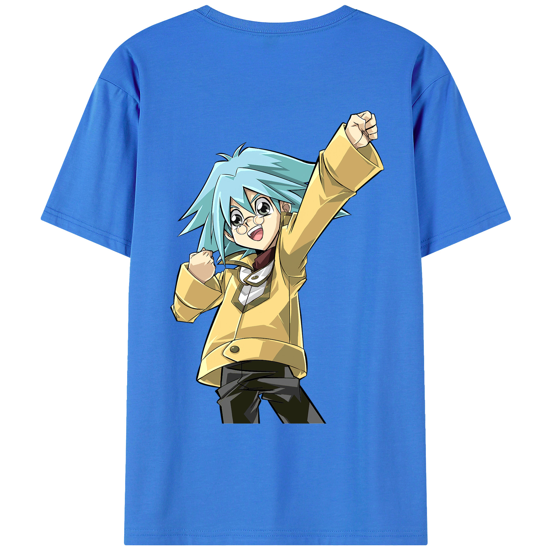 （画像用） 遊☆戯☆王 Yu-Gi-Oh! 綿100％ メンズ半袖Tシャツ（バックプリント） 通気性