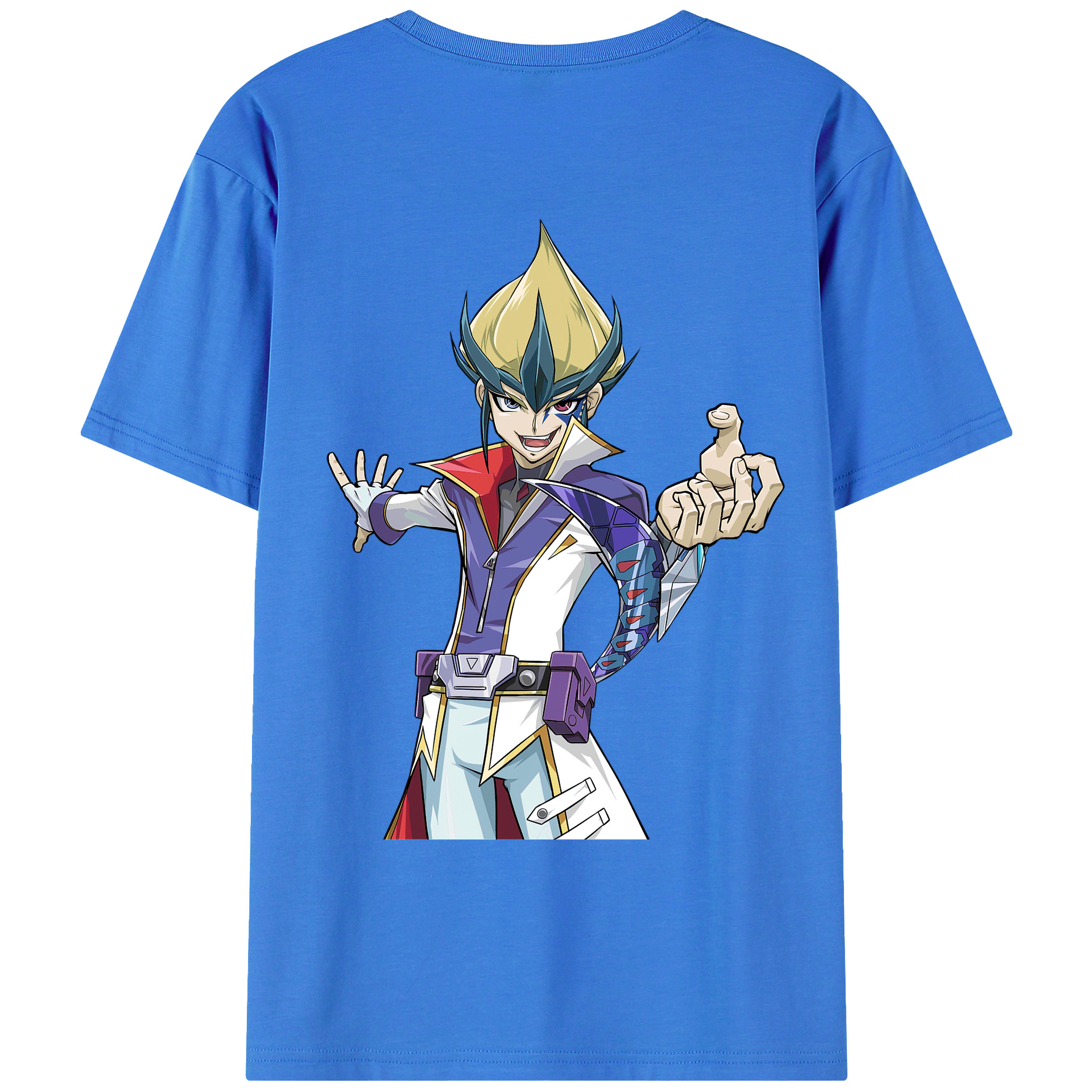 （画像用） 遊☆戯☆王 Yu-Gi-Oh! 綿100％ メンズ半袖Tシャツ（バックプリント） 通気性