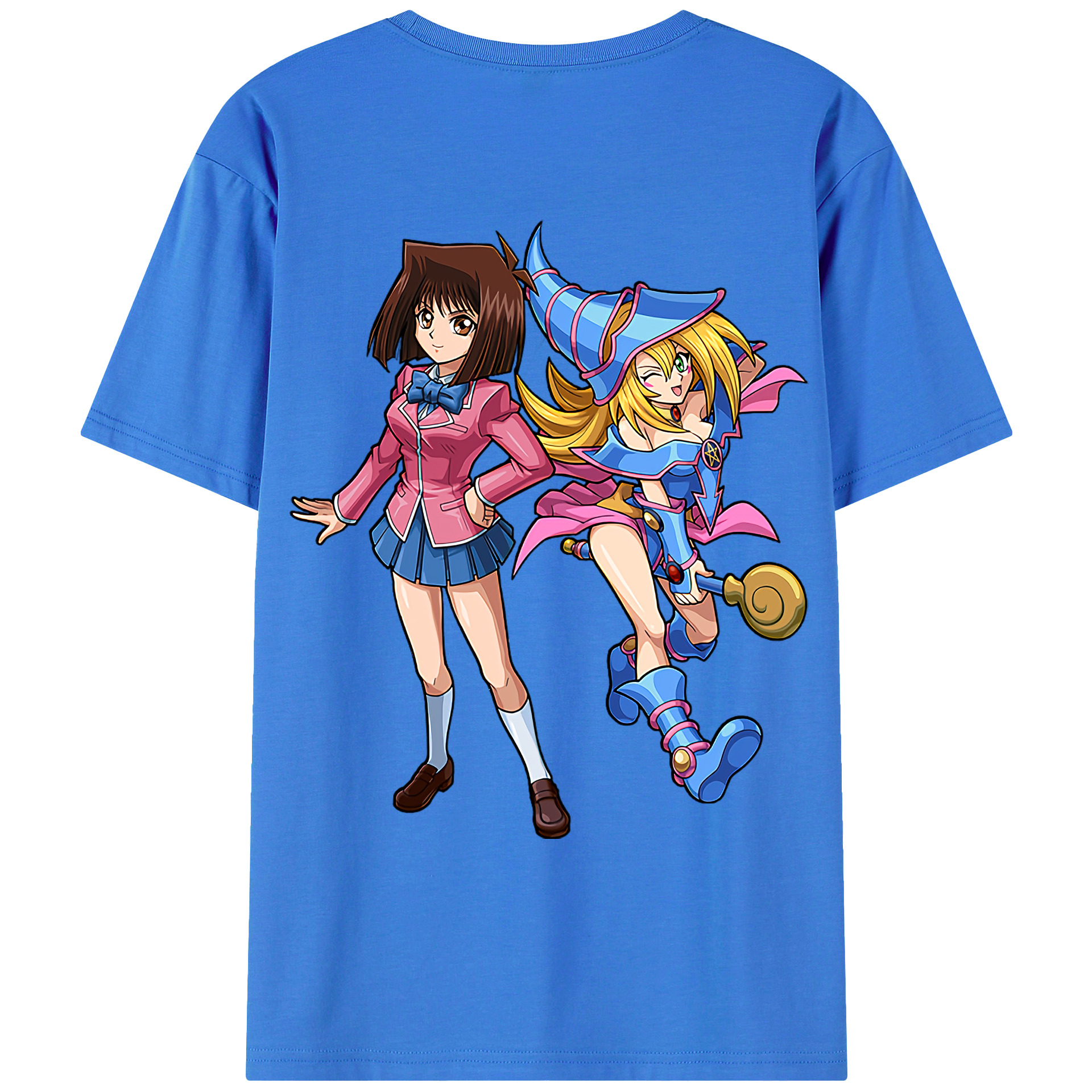 （画像用） 遊☆戯☆王 Yu-Gi-Oh! 綿100％ メンズ半袖Tシャツ（バックプリント） 通気性