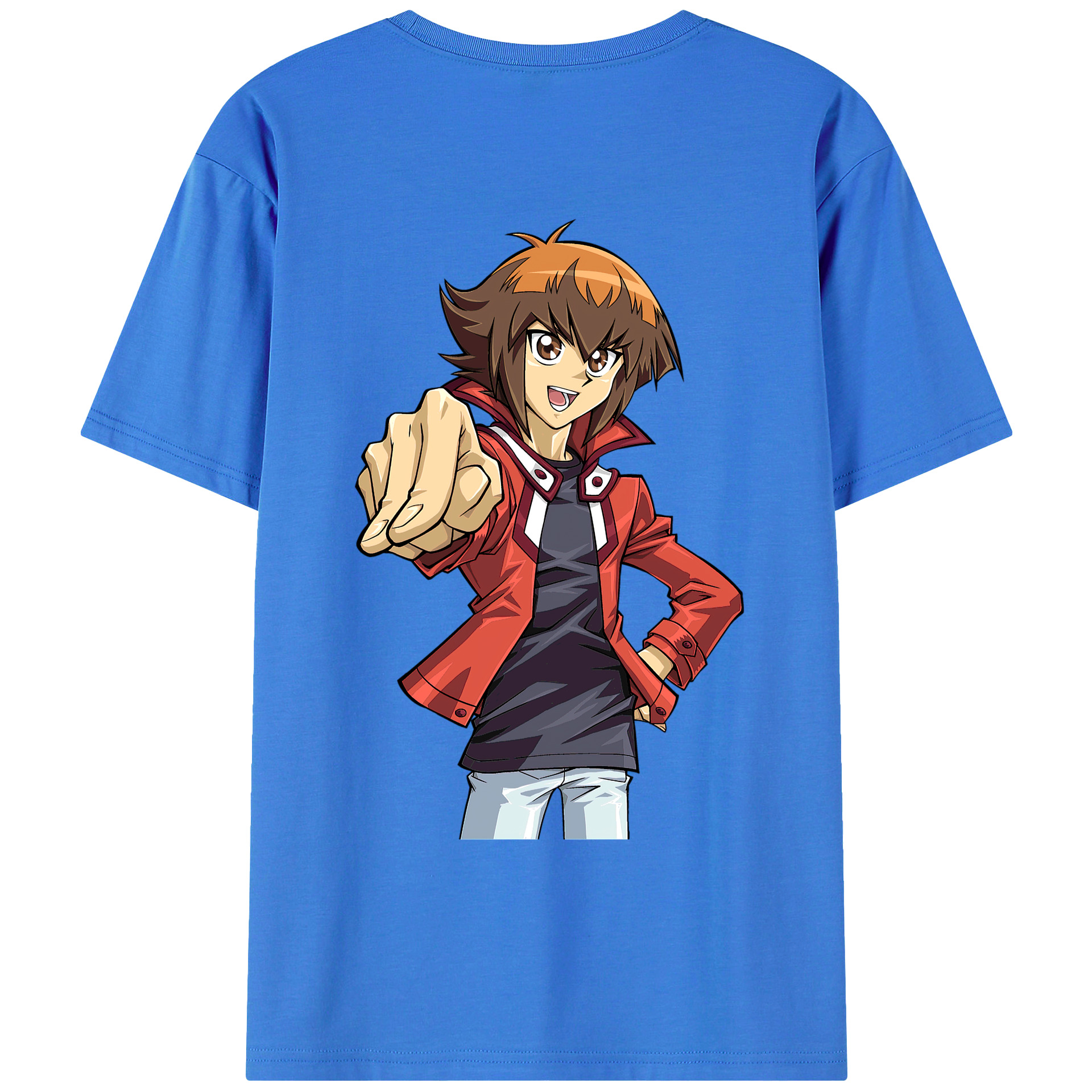（画像用） 遊☆戯☆王 Yu-Gi-Oh! 綿100％ メンズ半袖Tシャツ（バックプリント） 通気性