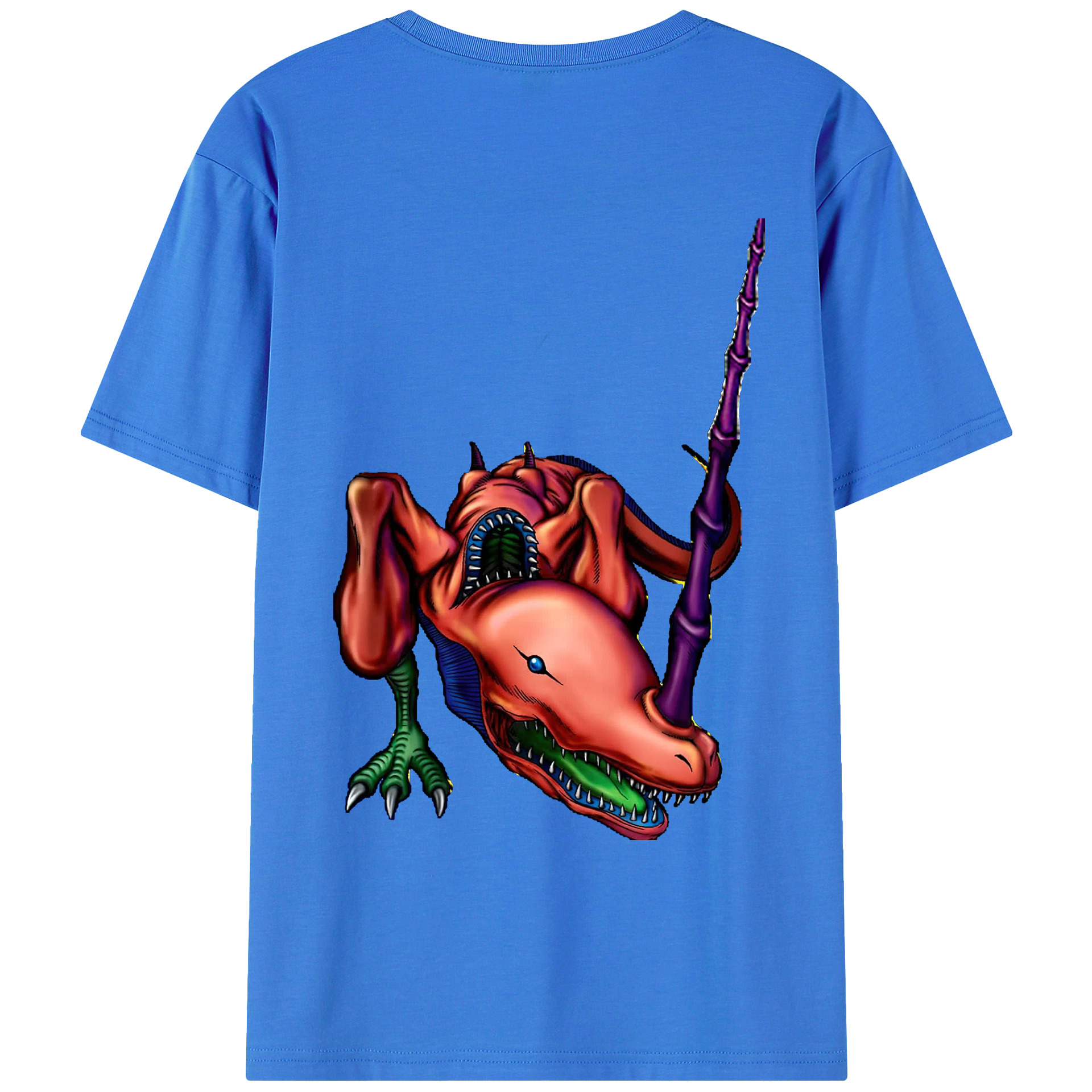 （画像用） 遊☆戯☆王 Yu-Gi-Oh! 綿100％ メンズ半袖Tシャツ（バックプリント） 通気性